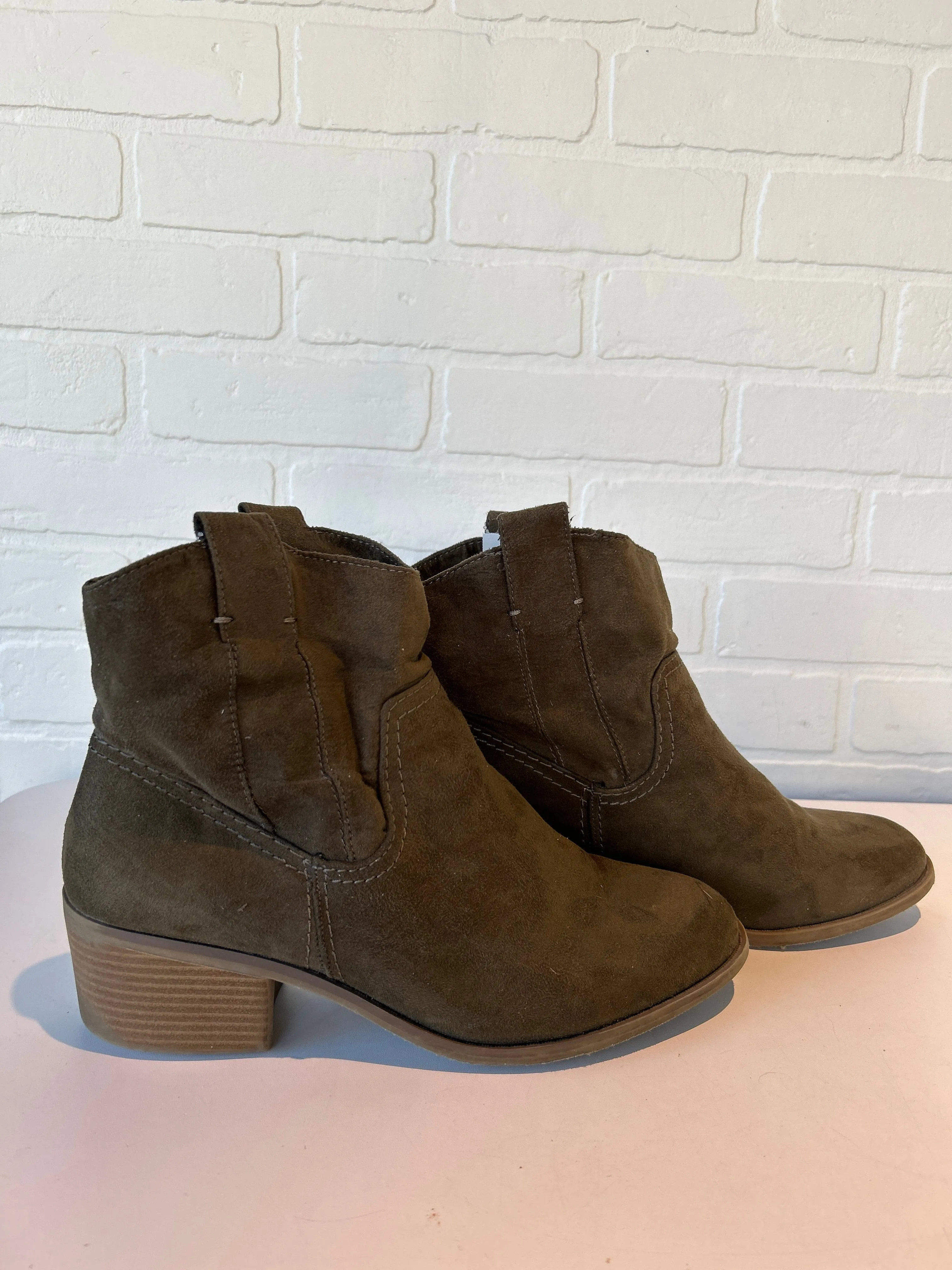 Boots Ankle Heels By Merona In Green, Size: 11 Boots For Roofing