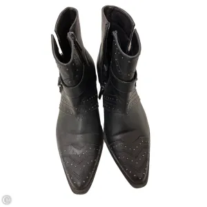 Boots For Women Gray Boots Ankle Flats By Avenue In Black, Size: 8