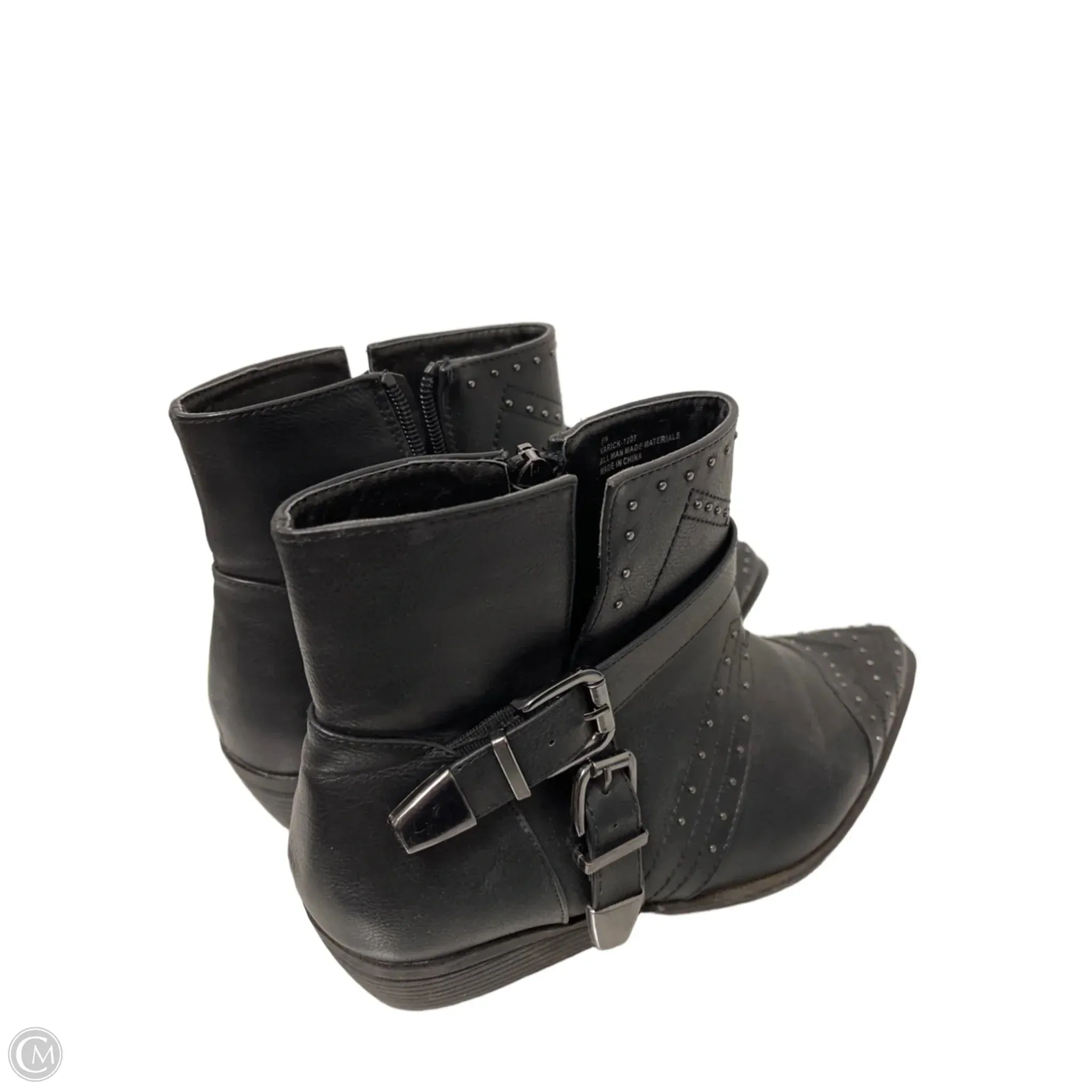 Boots Ankle Flats By Avenue In Black, Size: 8 Thigh Heel Boots