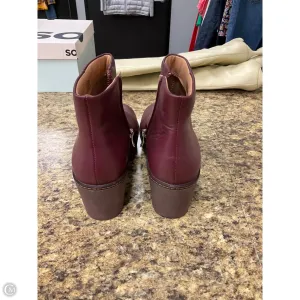 Boots Ankle Flats By Fitflop In Maroon, Size: 7 Tail Boots