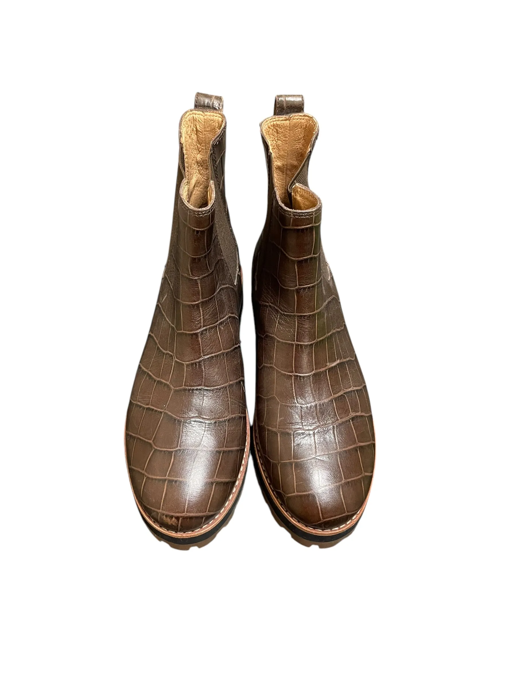 Boots Ankle Flats By Madewell In Brown, Size: 6 Veronica Combat Boots