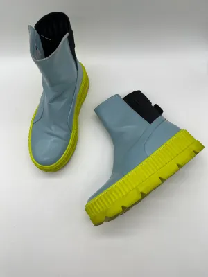 Boots Ankle Flats By Puma In Blue, Size: 7 Exotic Western Boots