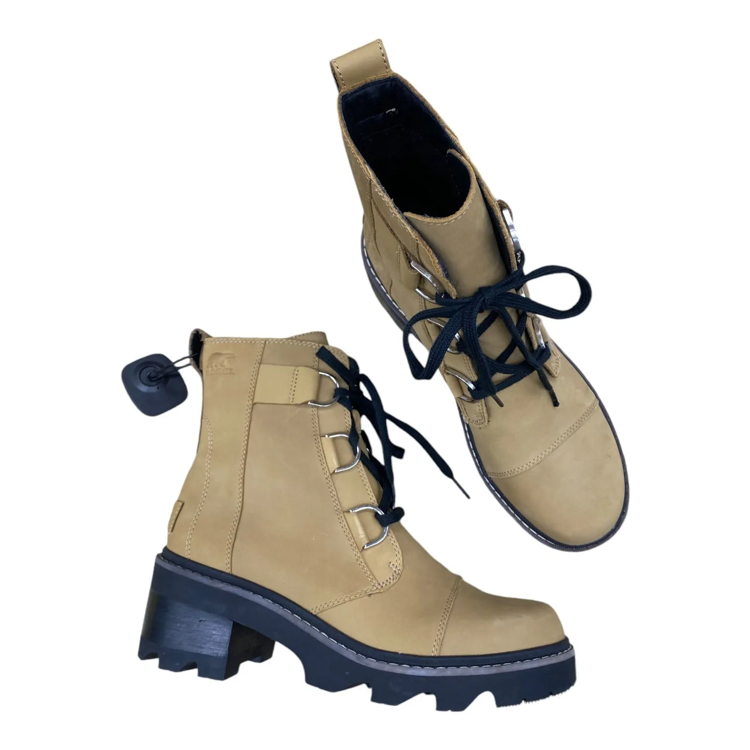 Winter Rain Boots Boots Ankle Flats By Sorel In Tan, Size: 10