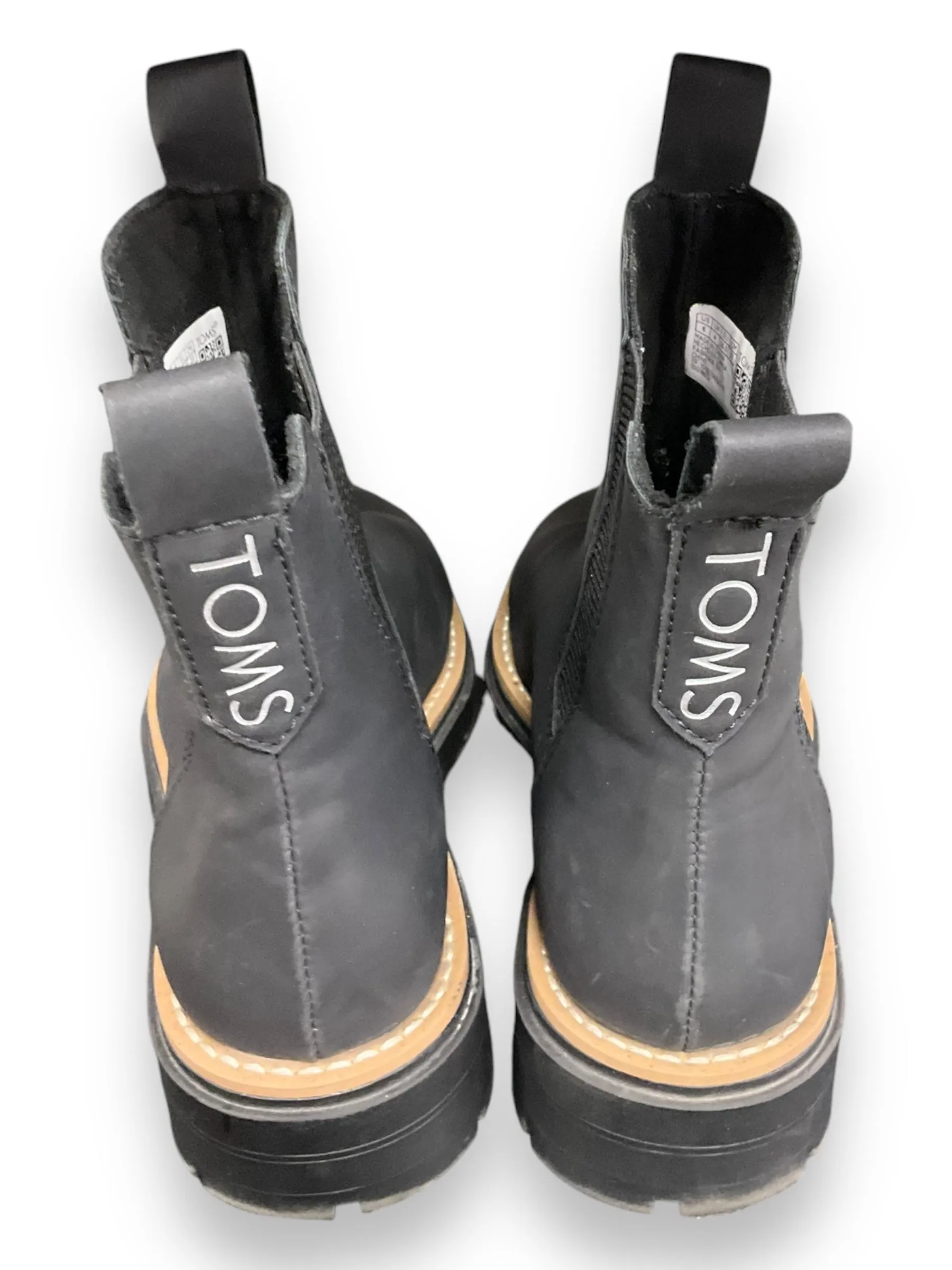 Elsa Boots Boots Ankle Flats By Toms In Black, Size: 6