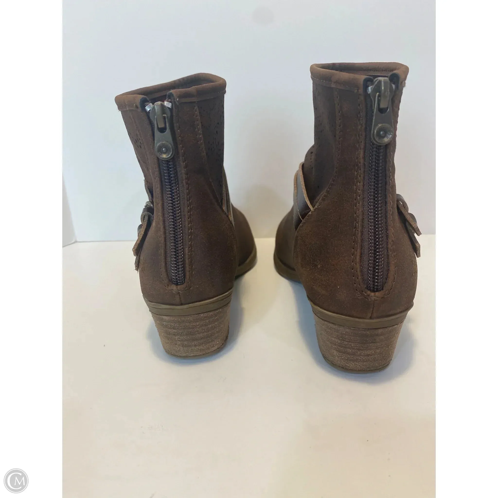 Boots Ankle Heels By Blowfish In Brown, Size: 8 Tan Cowboy Boots
