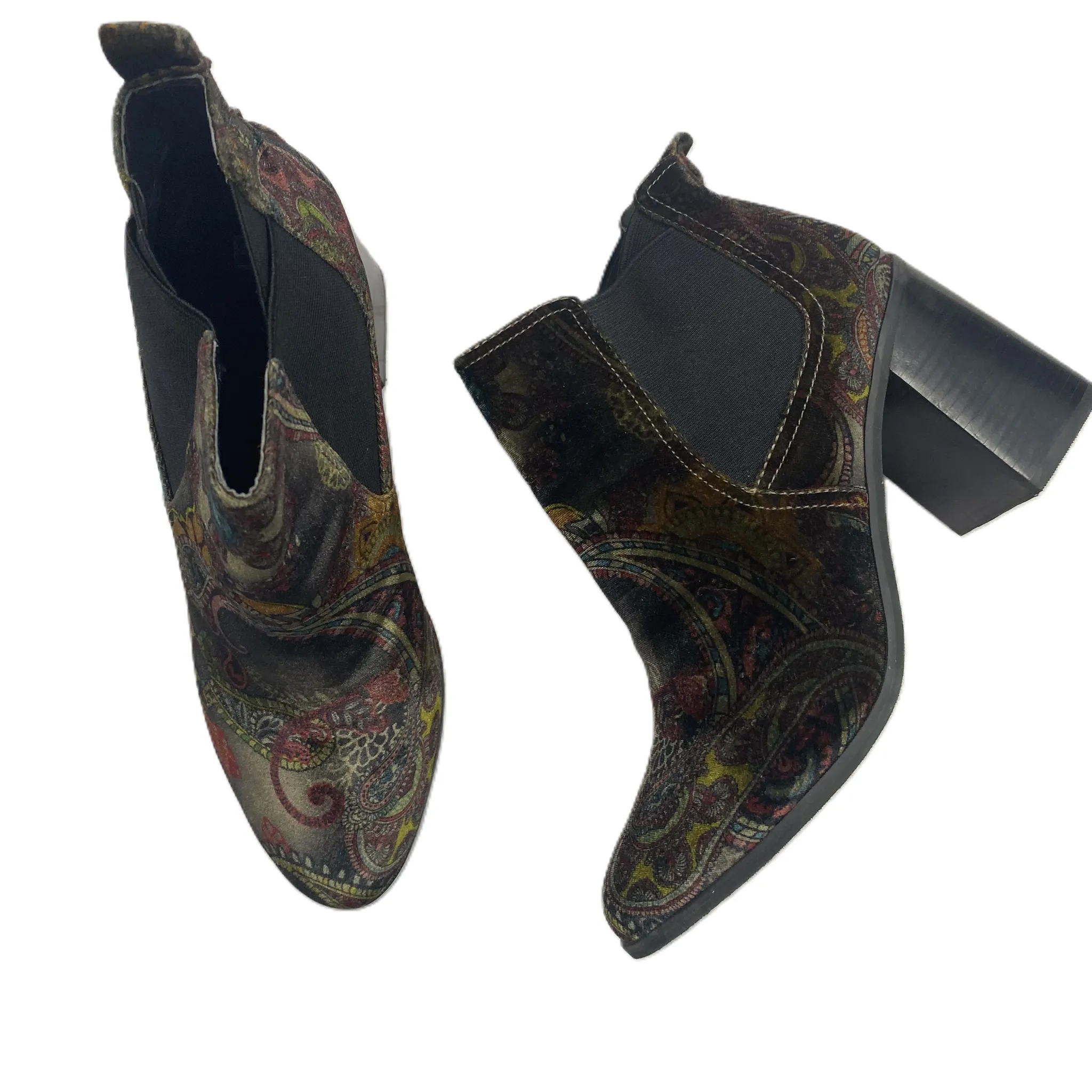 Boots Ankle Heels By Bp In Multi-colored, Size: 12 Boots With Heels