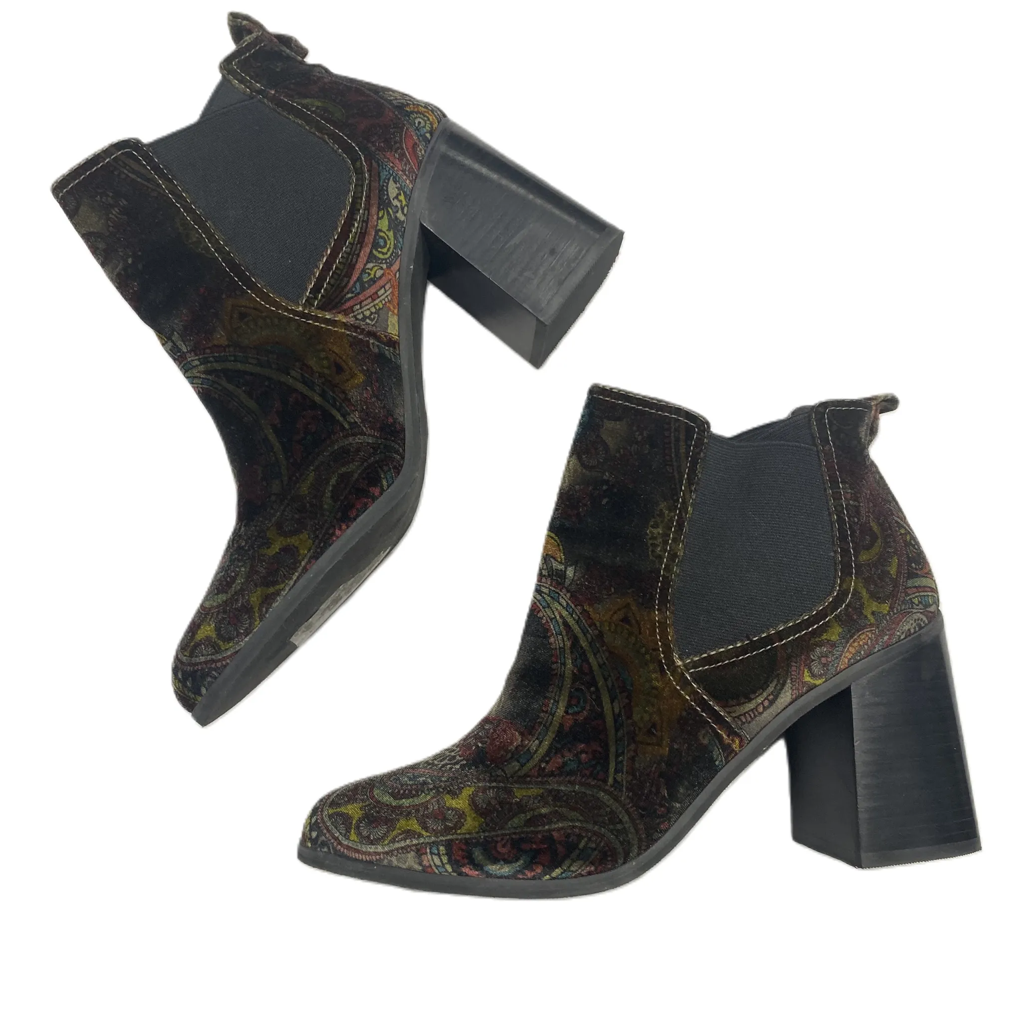 Boots Ankle Heels By Bp In Multi-colored, Size: 12 Nnn Bc Boots