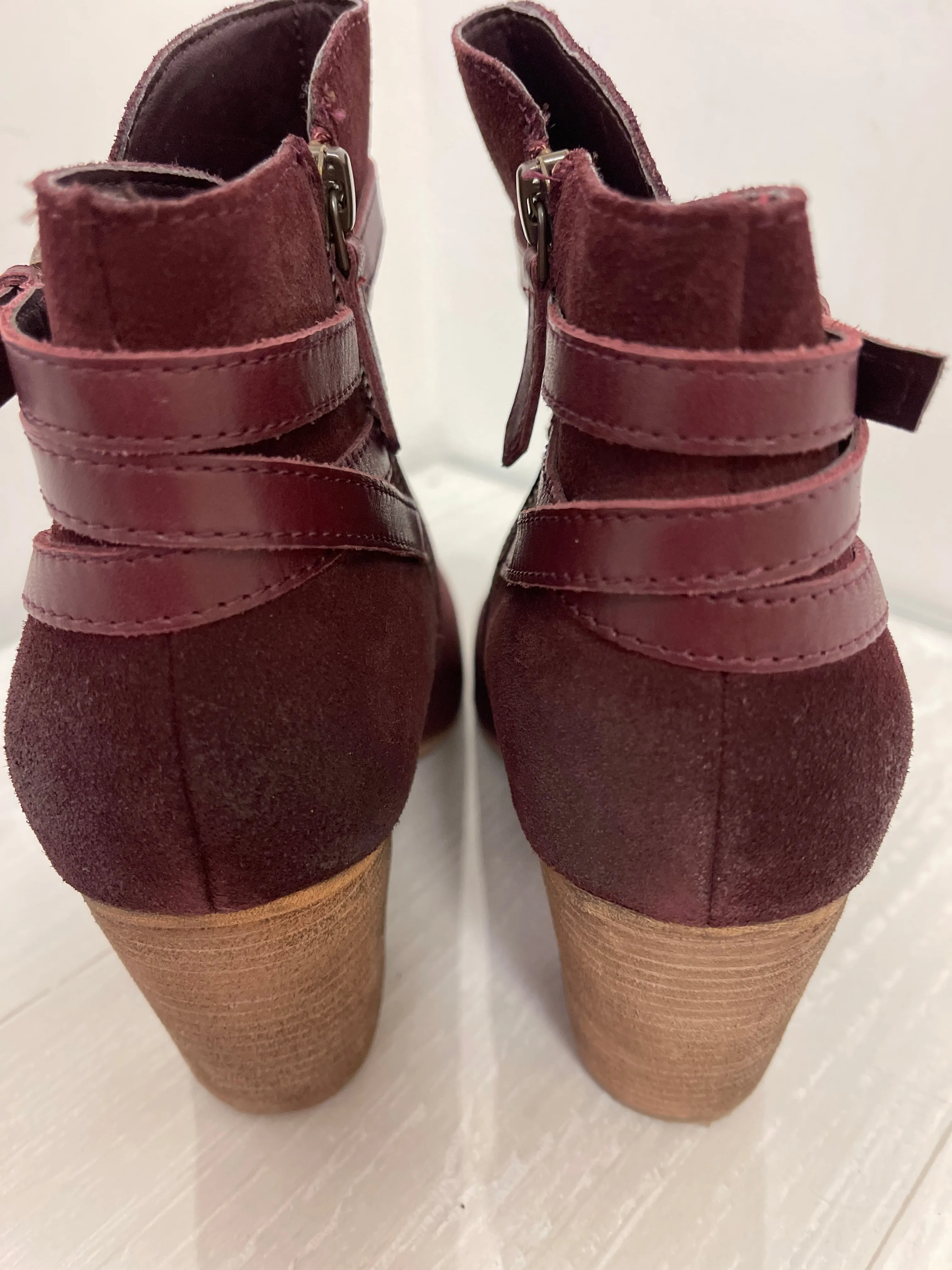 Boots Ankle Heels By Bp In Red, Size: 9 Lug Sole Knee High Boots