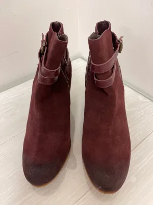 Cowboy Boots Metal Boots Ankle Heels By Bp In Red, Size: 9