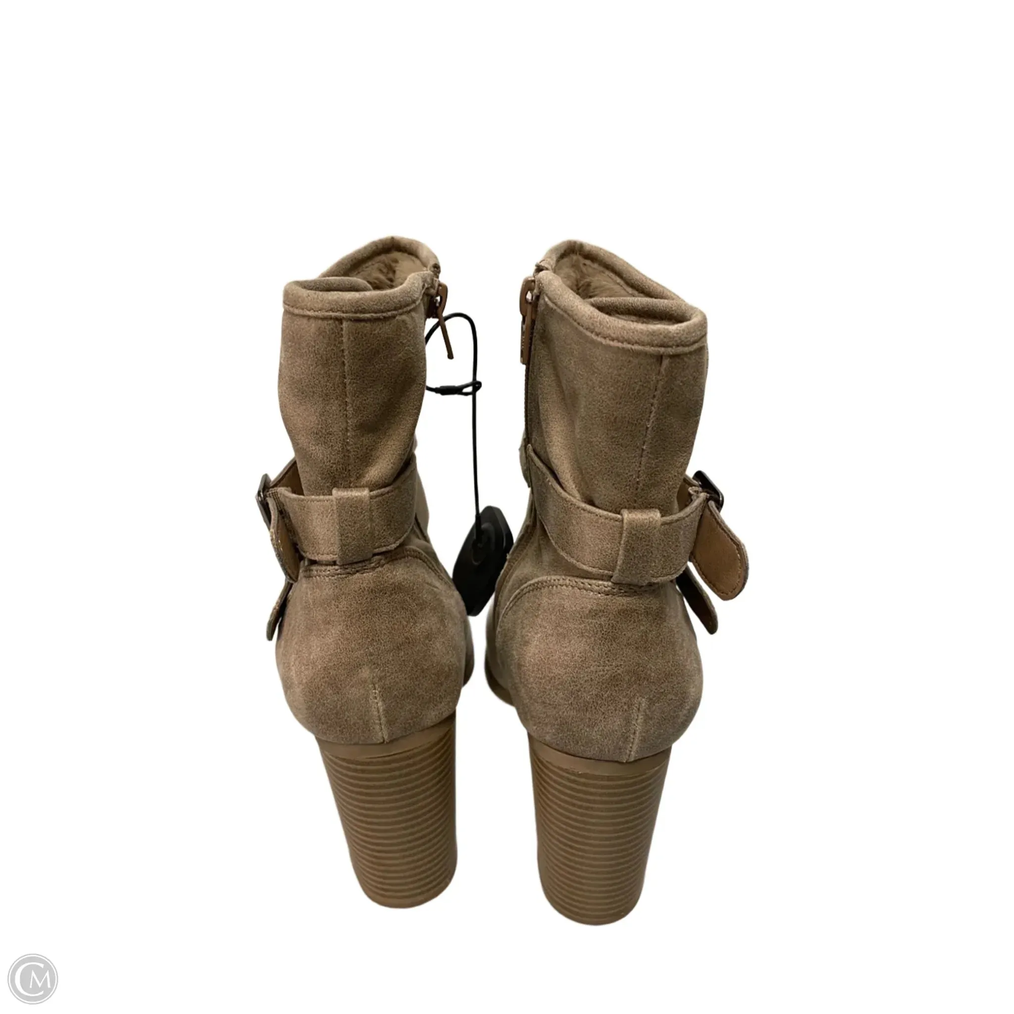 Walgreens Boots Alliance Sycamore Boots Ankle Heels By Cato In Beige, Size: 10