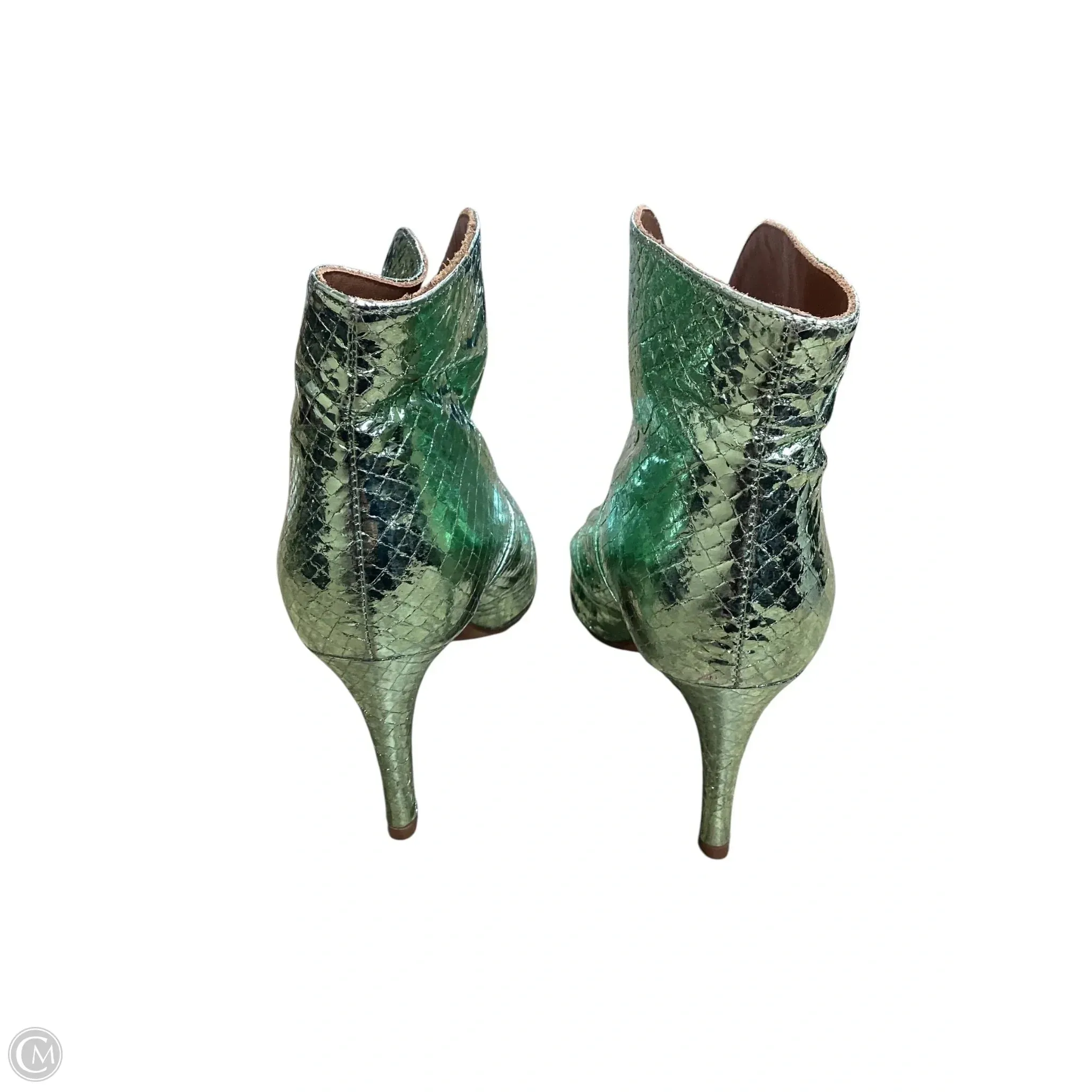 Ankle Boots Winter Boots Ankle Heels By Clothes Mentor In Green