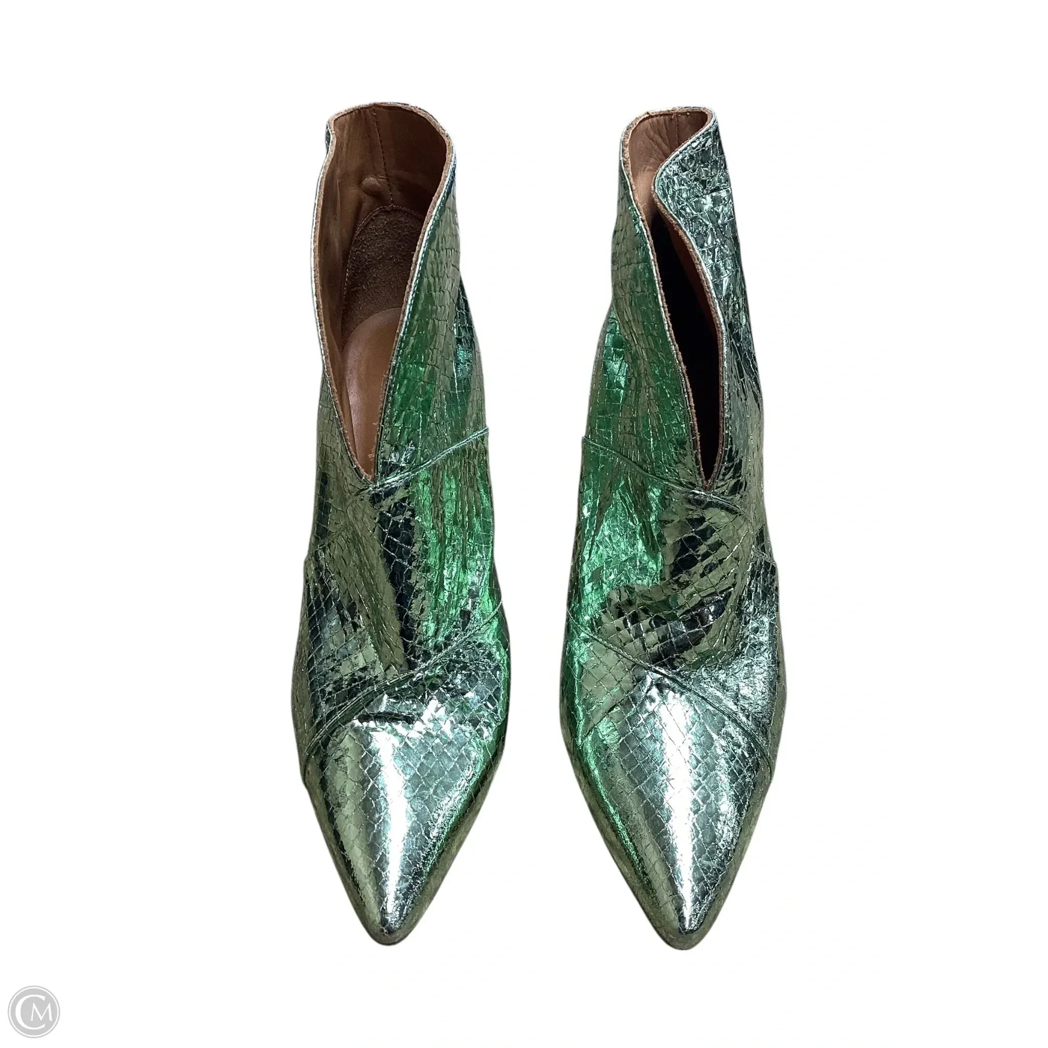 Boots Work Boots Ankle Heels By Clothes Mentor In Green