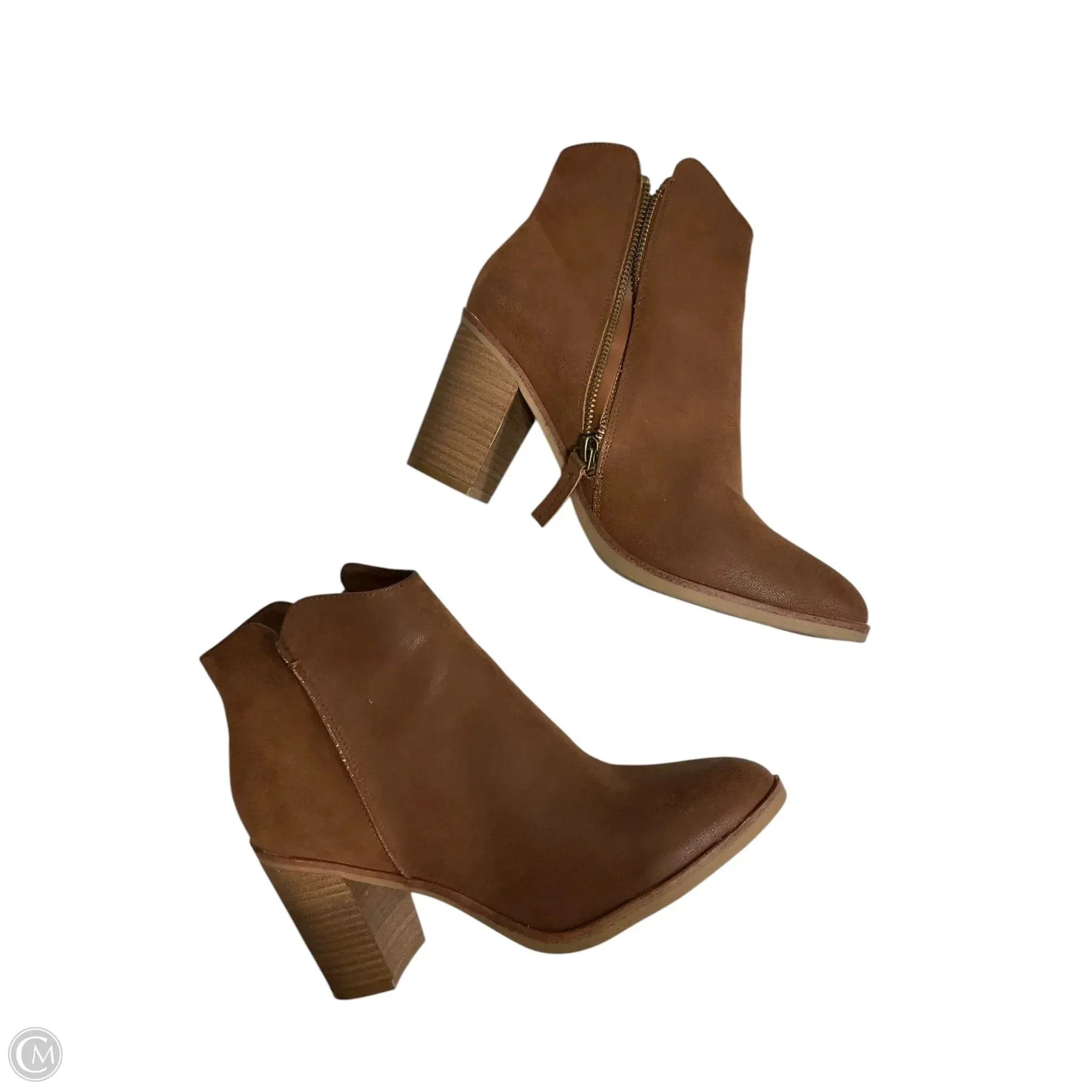 Boots Ankle Heels By Mia In Brown, Size: 8.5 Zadig Boots