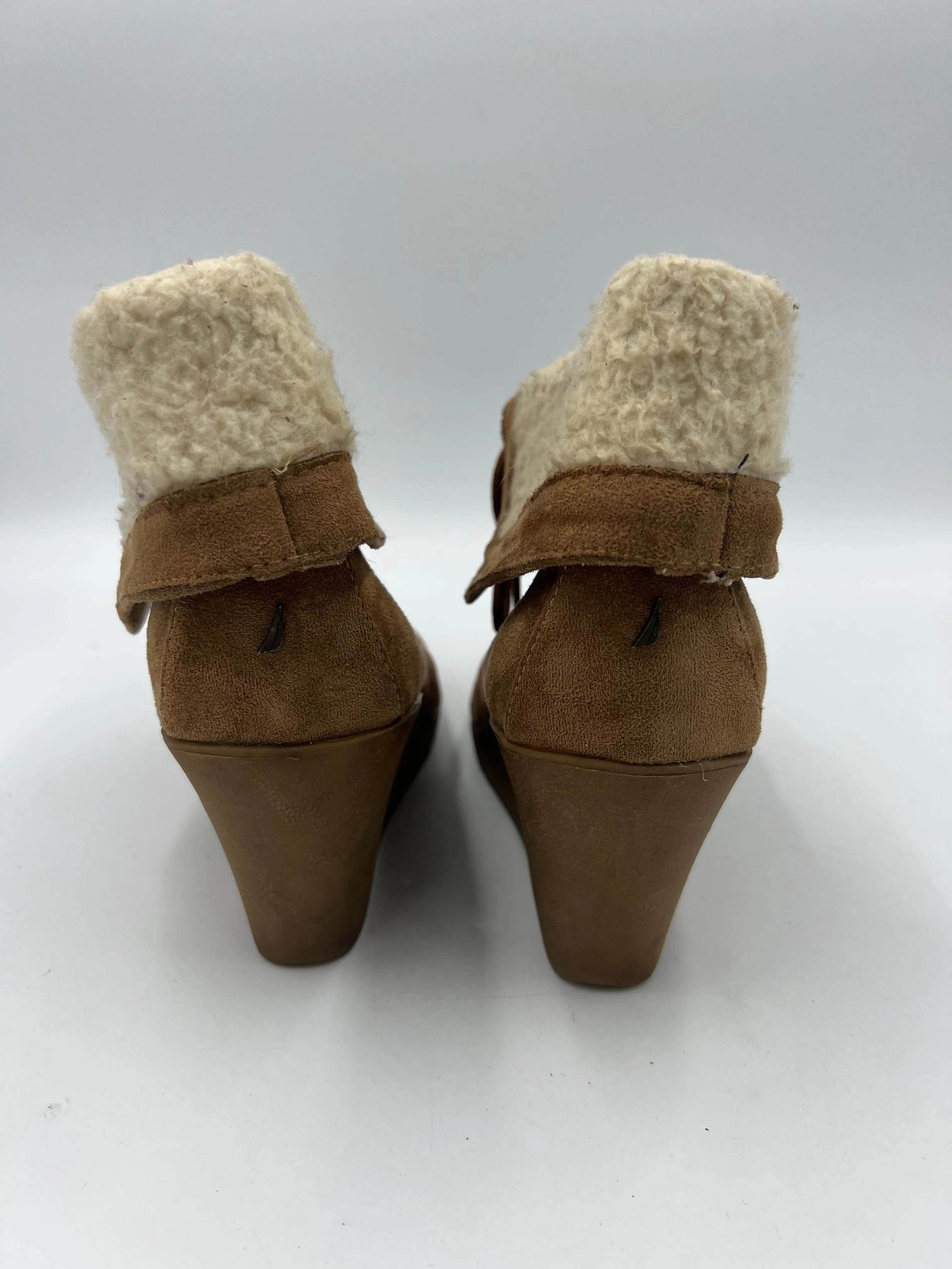 Doc Boots Boots Ankle Heels By Nautica In Tan, Size: 8.5