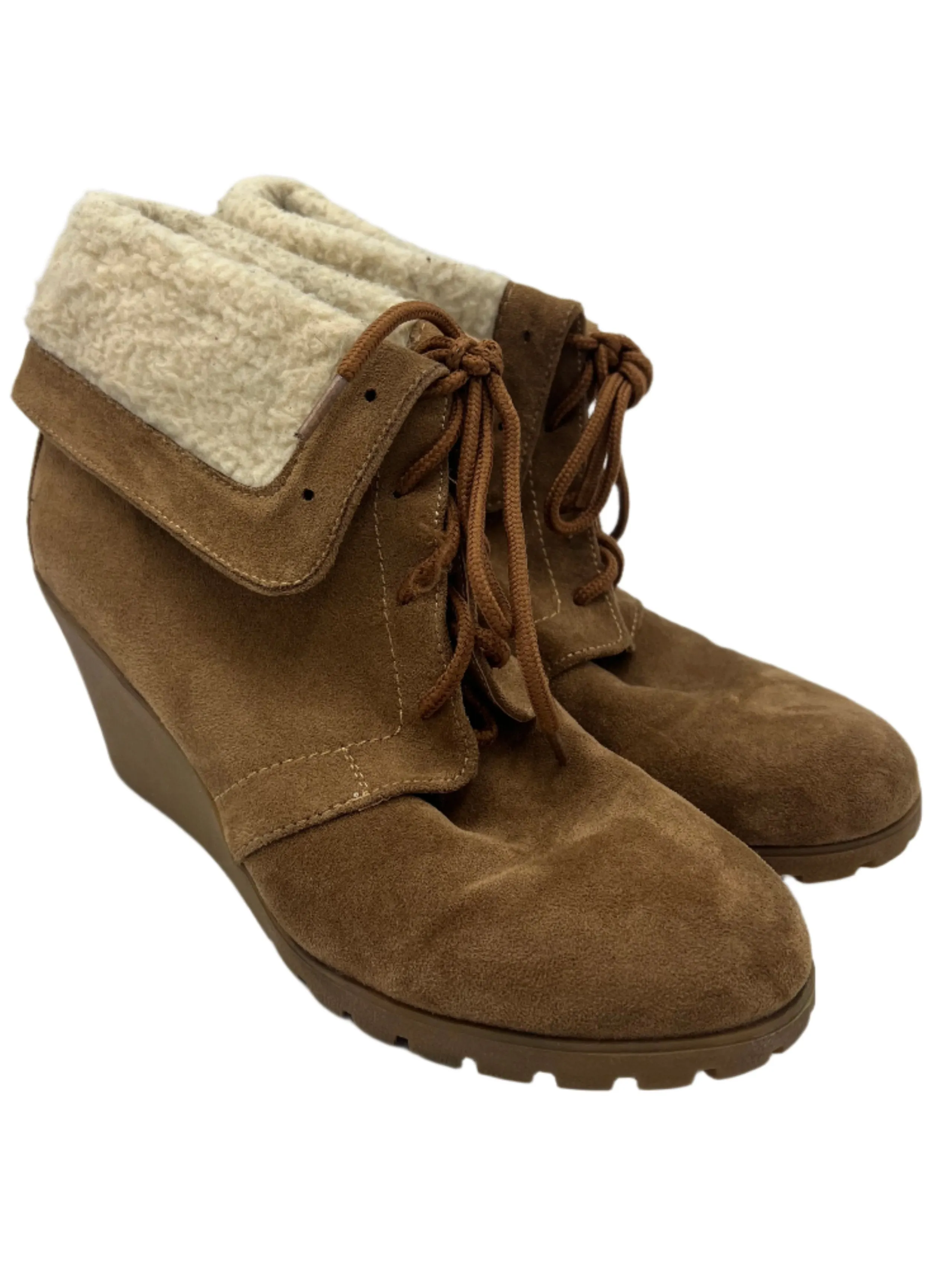 Boots Ankle Heels By Nautica In Tan, Size: 8.5 Legion Boots