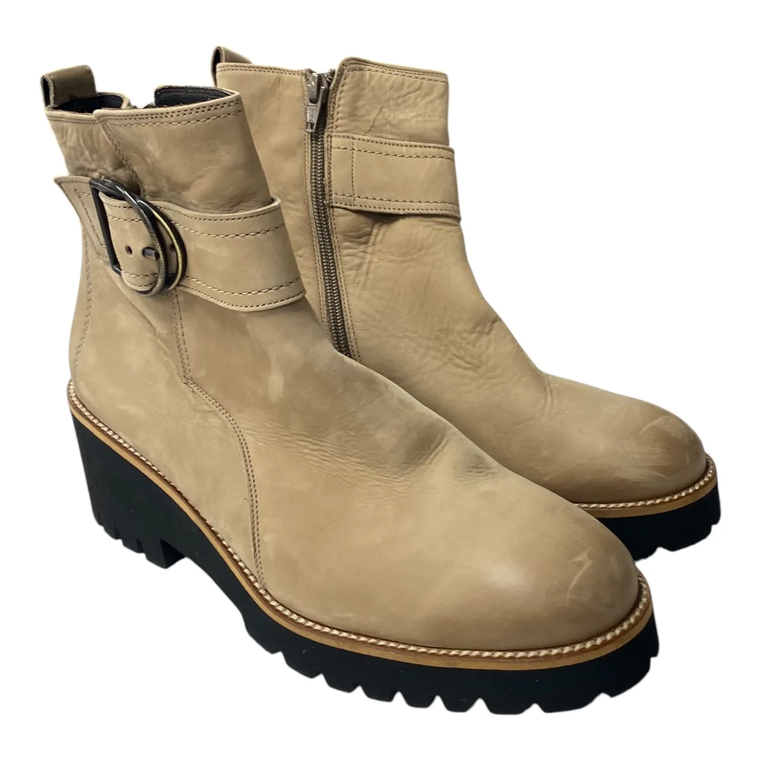 Naked Babes In High Heels Boots Ankle Heels By Paul Green In Tan, Size:7