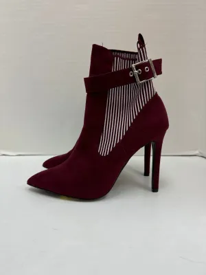 Boots Bonnie Boots Ankle Heels By Qupid In Mauve, Size: 9