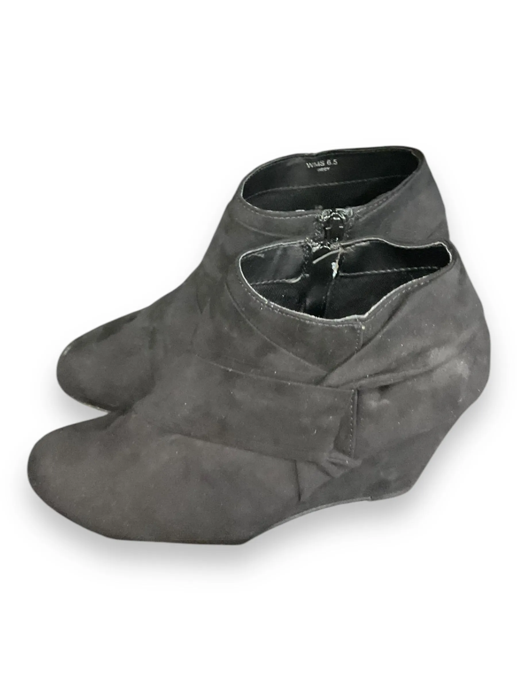 Boots Ankle Heels By Report In Black, Size: 6.5 Knee High Boots For Big Calves