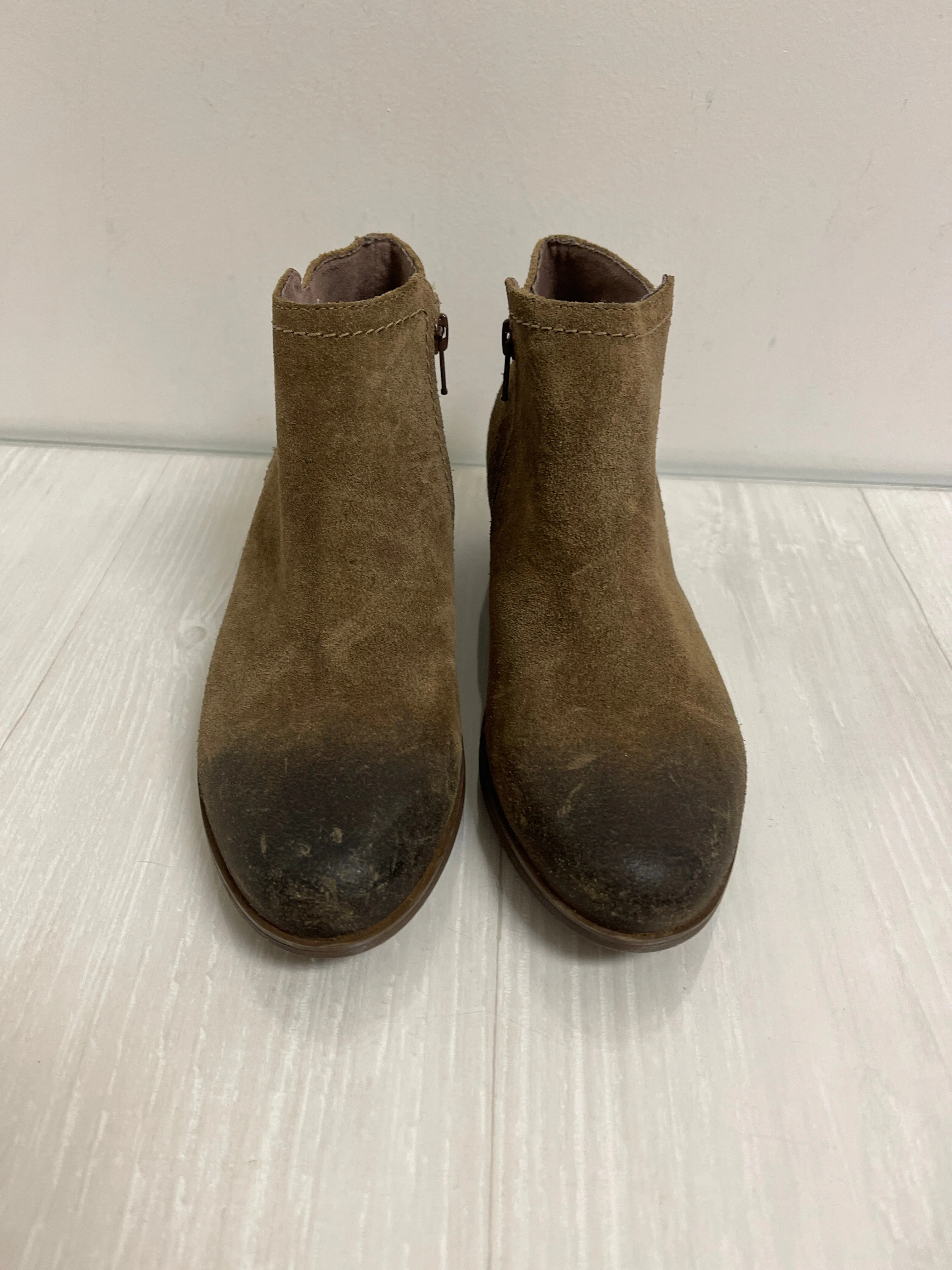 Boots Ankle Heels By Rockport In Brown, Size: 6.5 Work Boots For Plantar Fasciitis