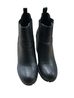 Boots Ankle Heels By Soda In Black, Size: 8 Helms Boots