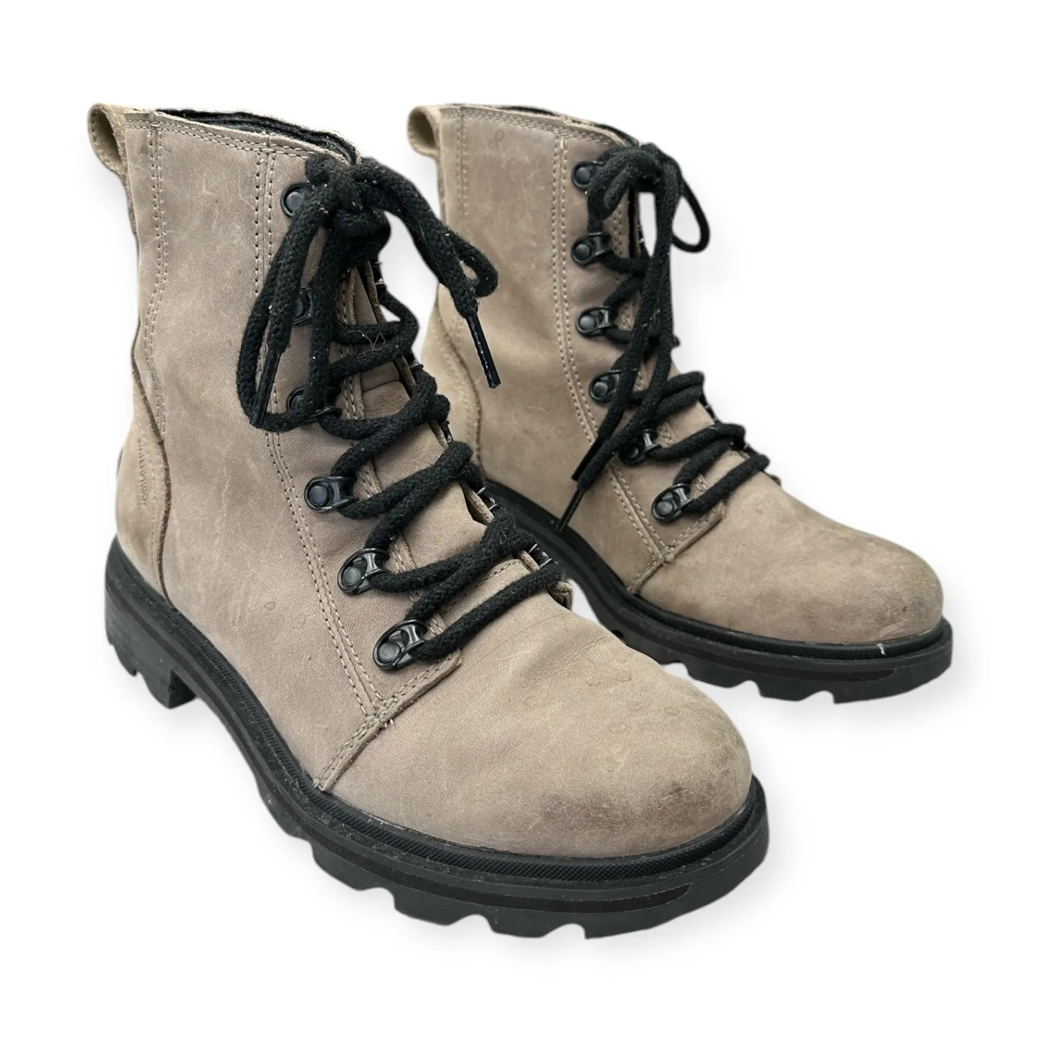 Boots Ankle Heels By Sorel In Beige, Size: 6 Cowgirl Boots Size 13