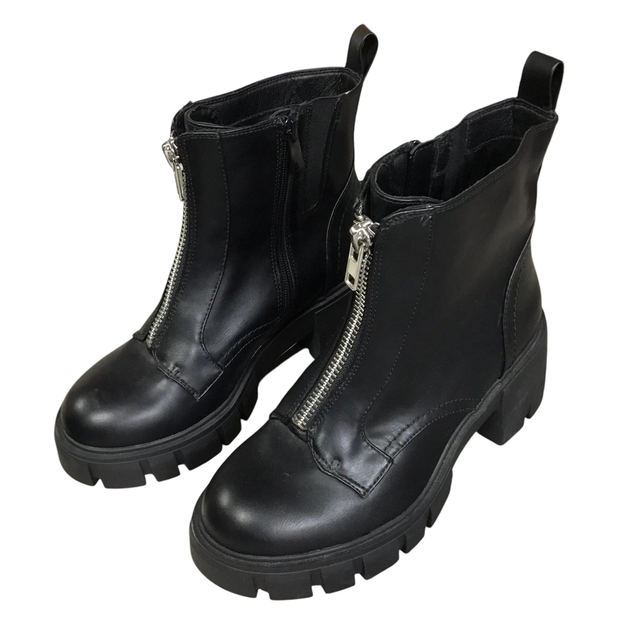 Boots Ankle Heels By Torrid In Black, Size: 6.5 Exotic Skin Boots