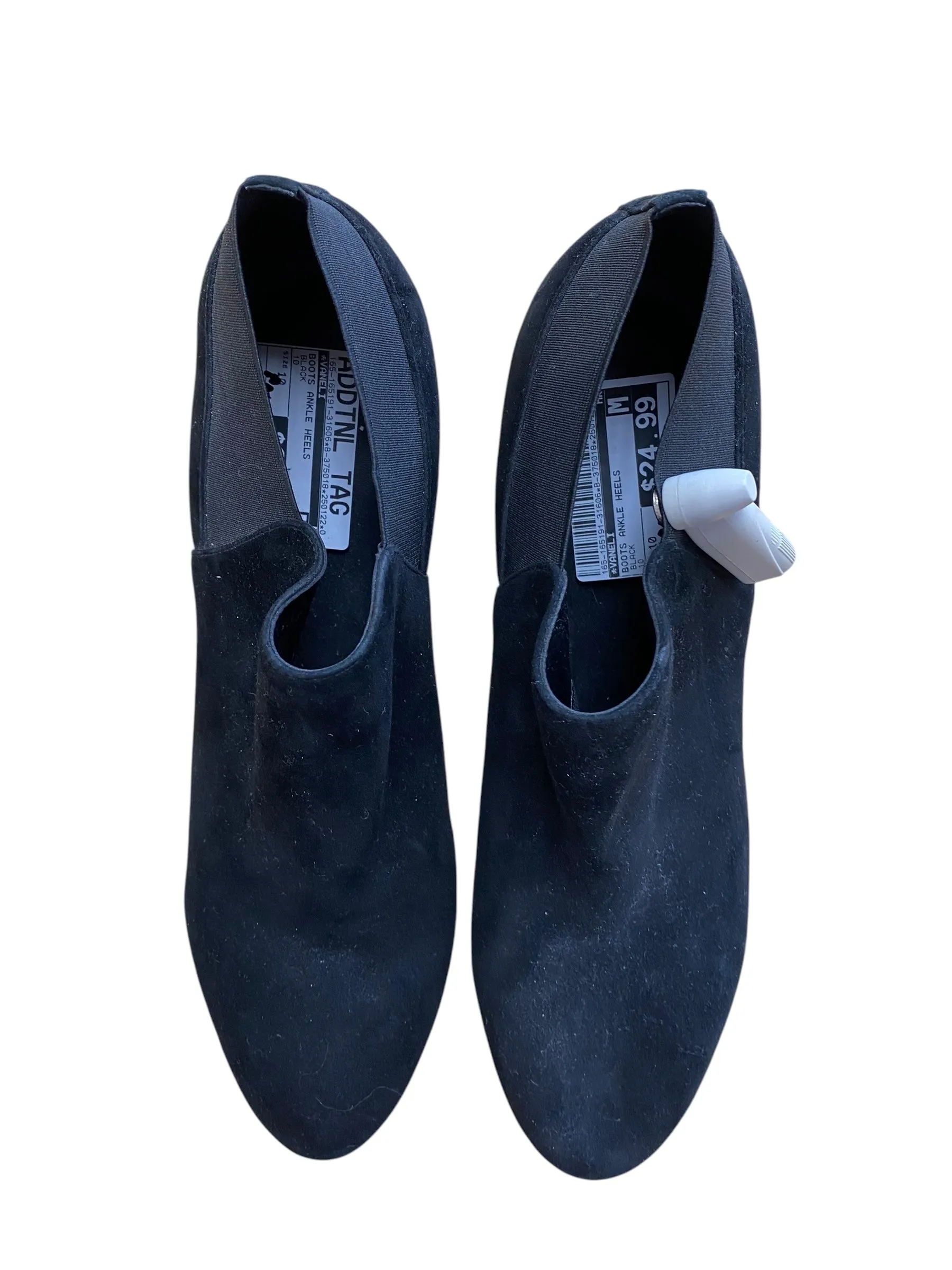 Boots Ankle Heels By Vaneli In Black, Size: 10 Boots To Wear With Cropped Jeans