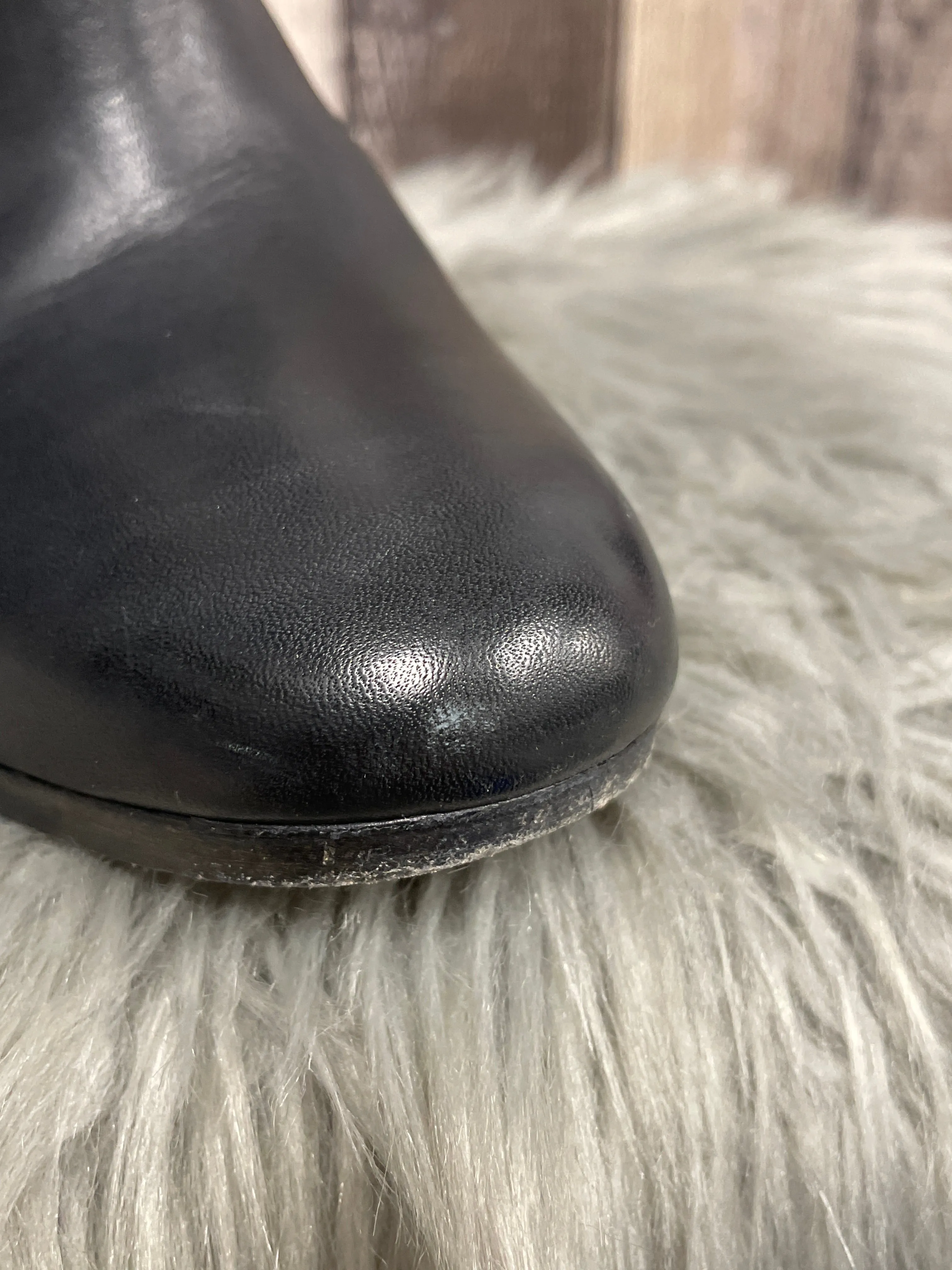 Boots Ankle Heels By Vince In Black, Size: 9 High Knee Boots Low Heel