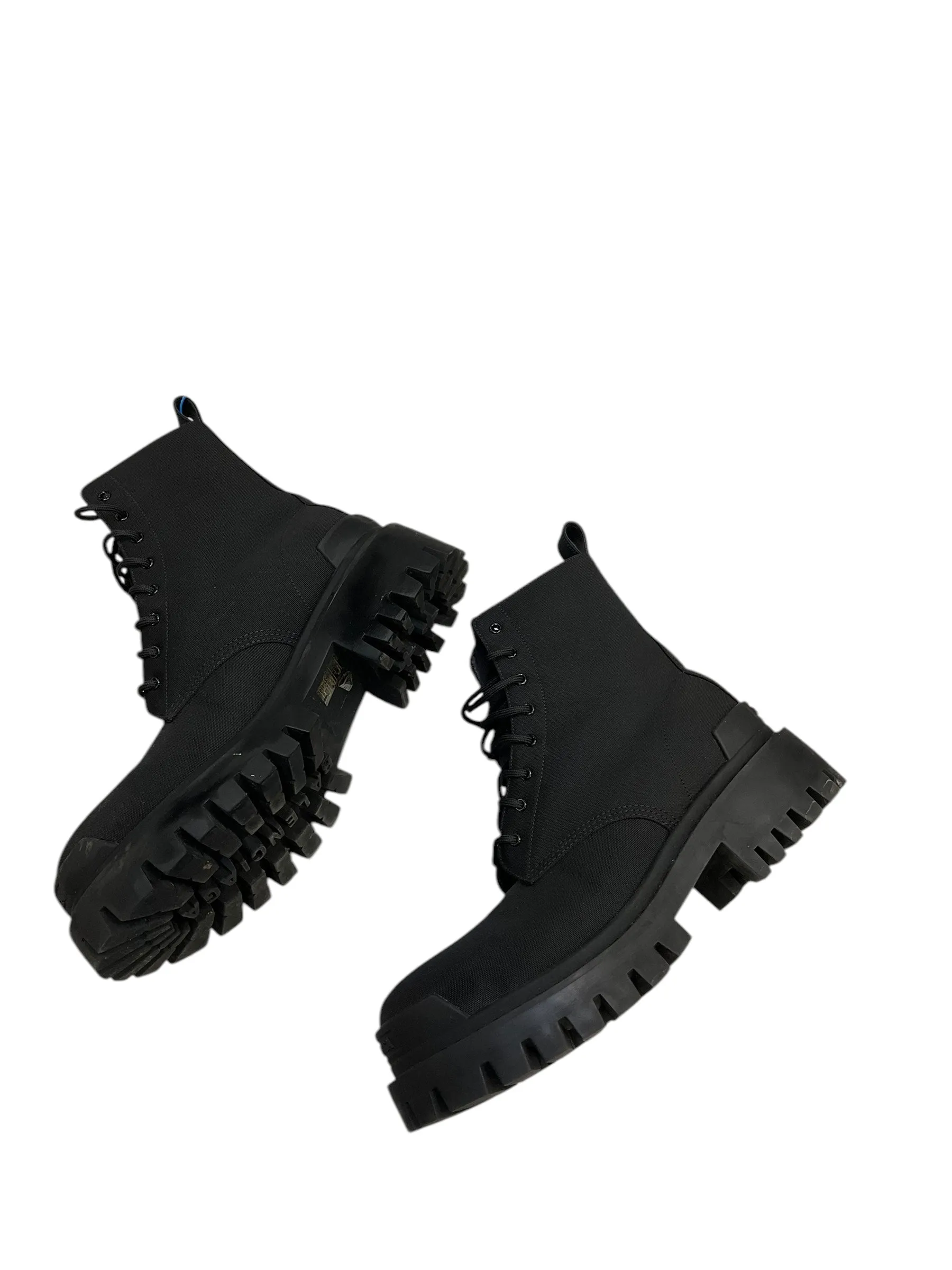 Boots Luxury Designer By Balenciaga In Black, Size: 40 Platform Over The Knee Boots