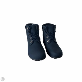 Motorbike Boots Boots Ankle Flats By Clothes Mentor In Blue, Size: 7