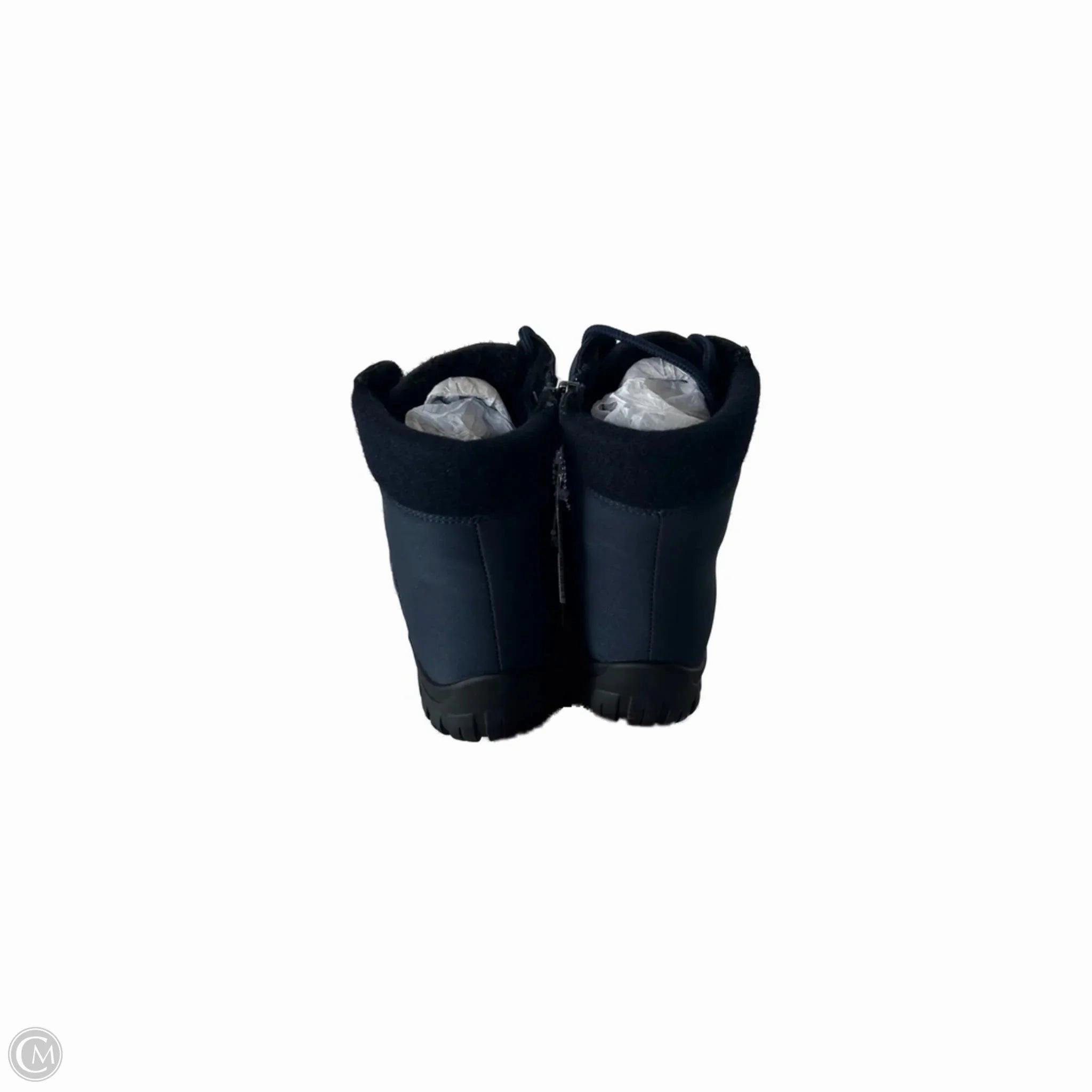 Knee High Goth Boots Boots Ankle Flats By Clothes Mentor In Blue, Size: 7