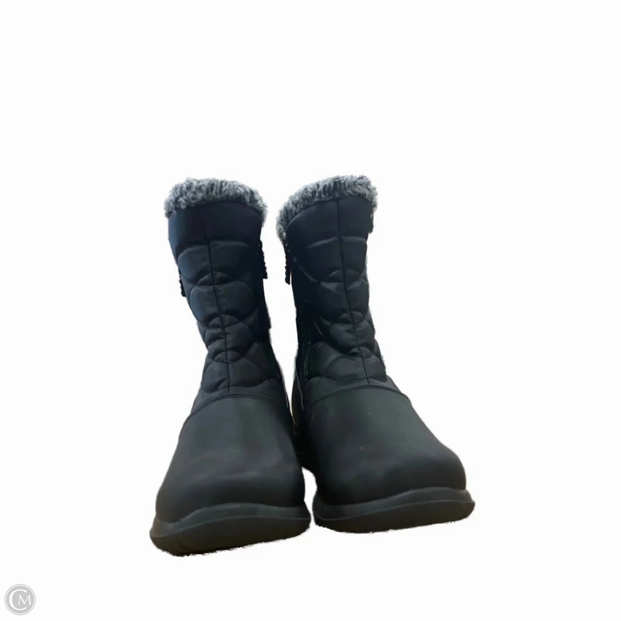 Low Hiking Boots Boots Ankle Flats By Totes In Black, Size: 7