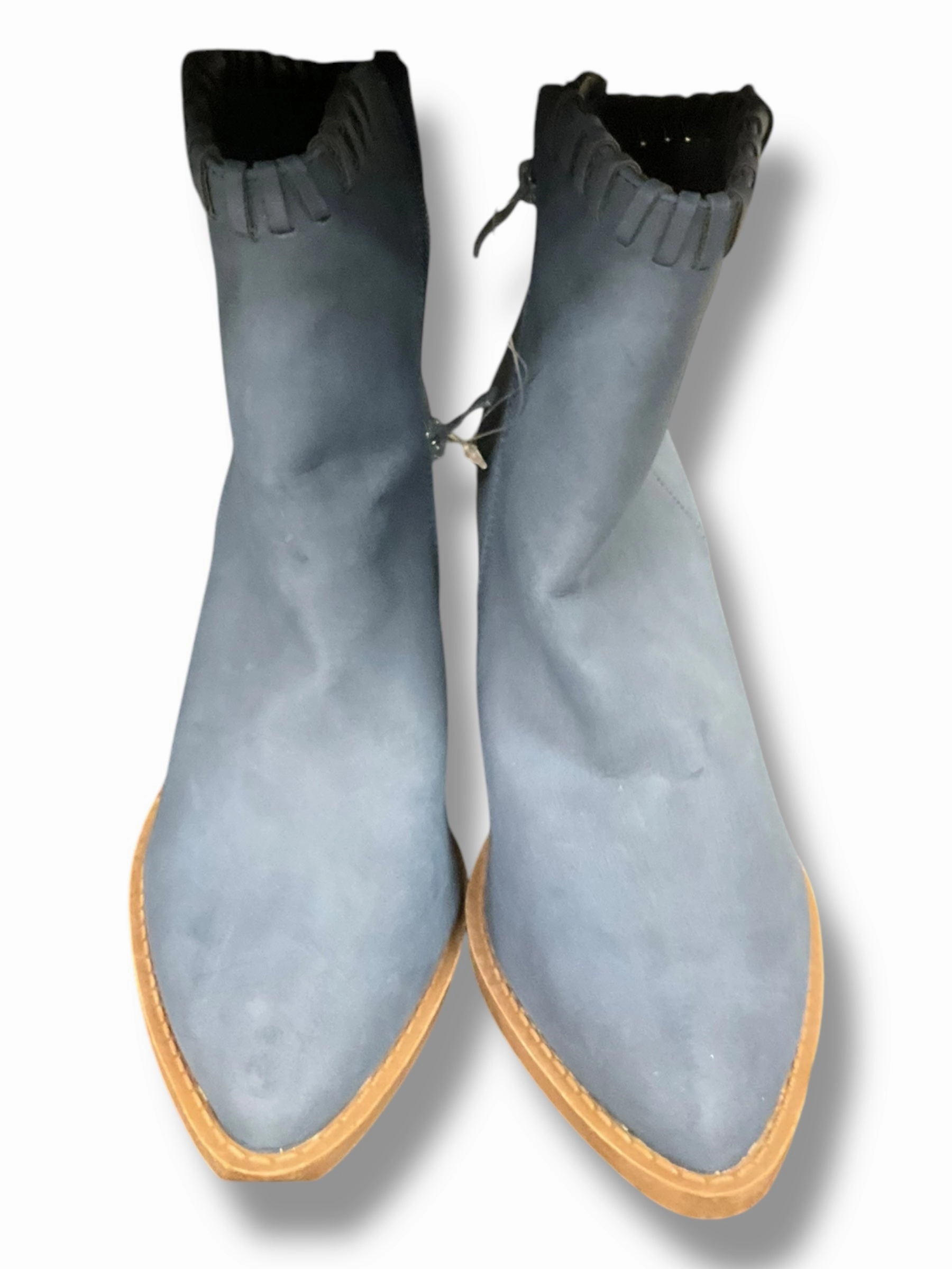 Boots Ankle Heels By Forever In Navy, Size: 6.5 Wellies And Rain Boots