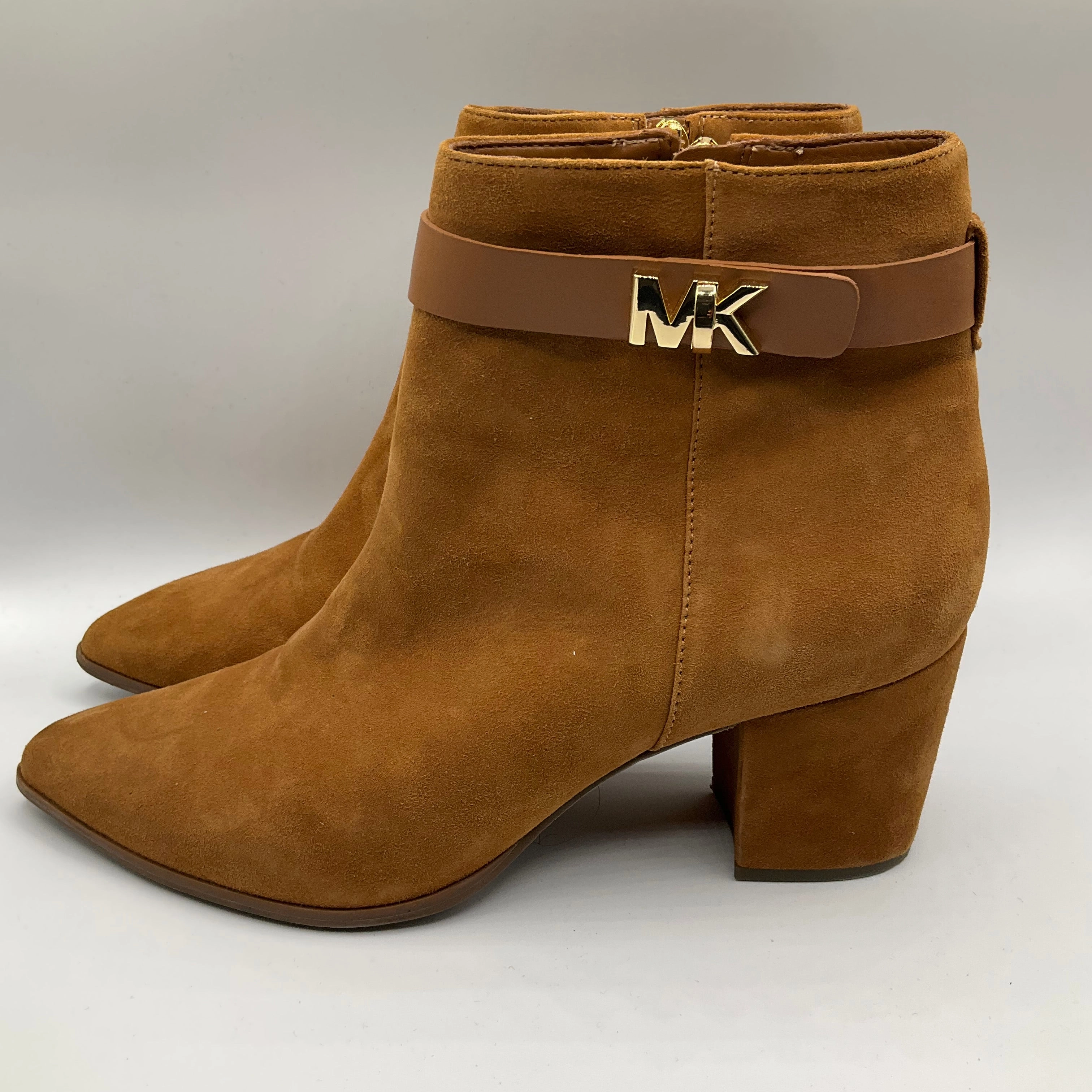 Top Rated Boots Boots Ankle Heels By Michael Kors In Brown, Size: 10