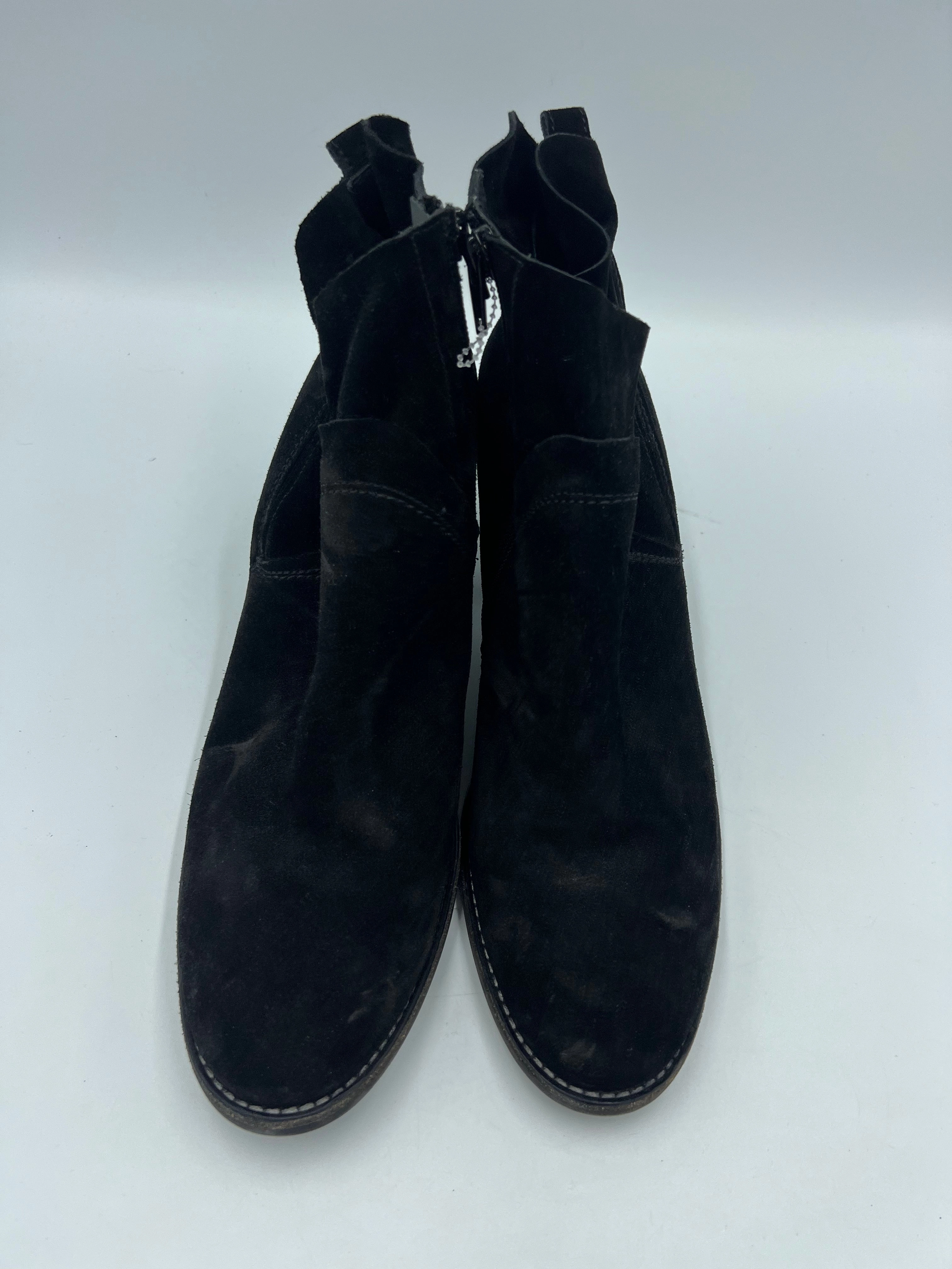Boots Ankle Heels By Paul Green In Black, Size: 8 Fluffy Boots