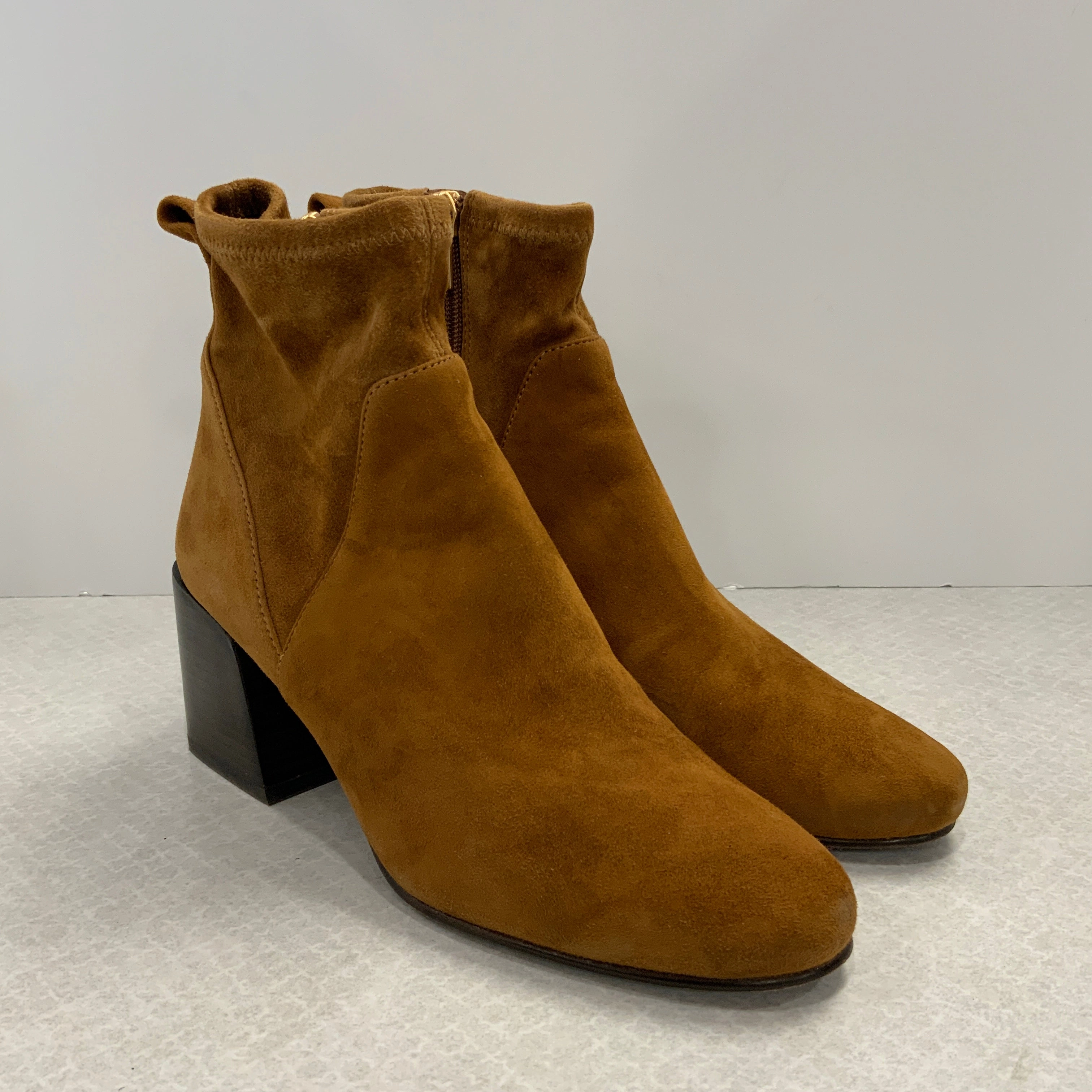 Boots Ankle Heels By Via Spiga In Brown, Size: 7 Boots Kipling