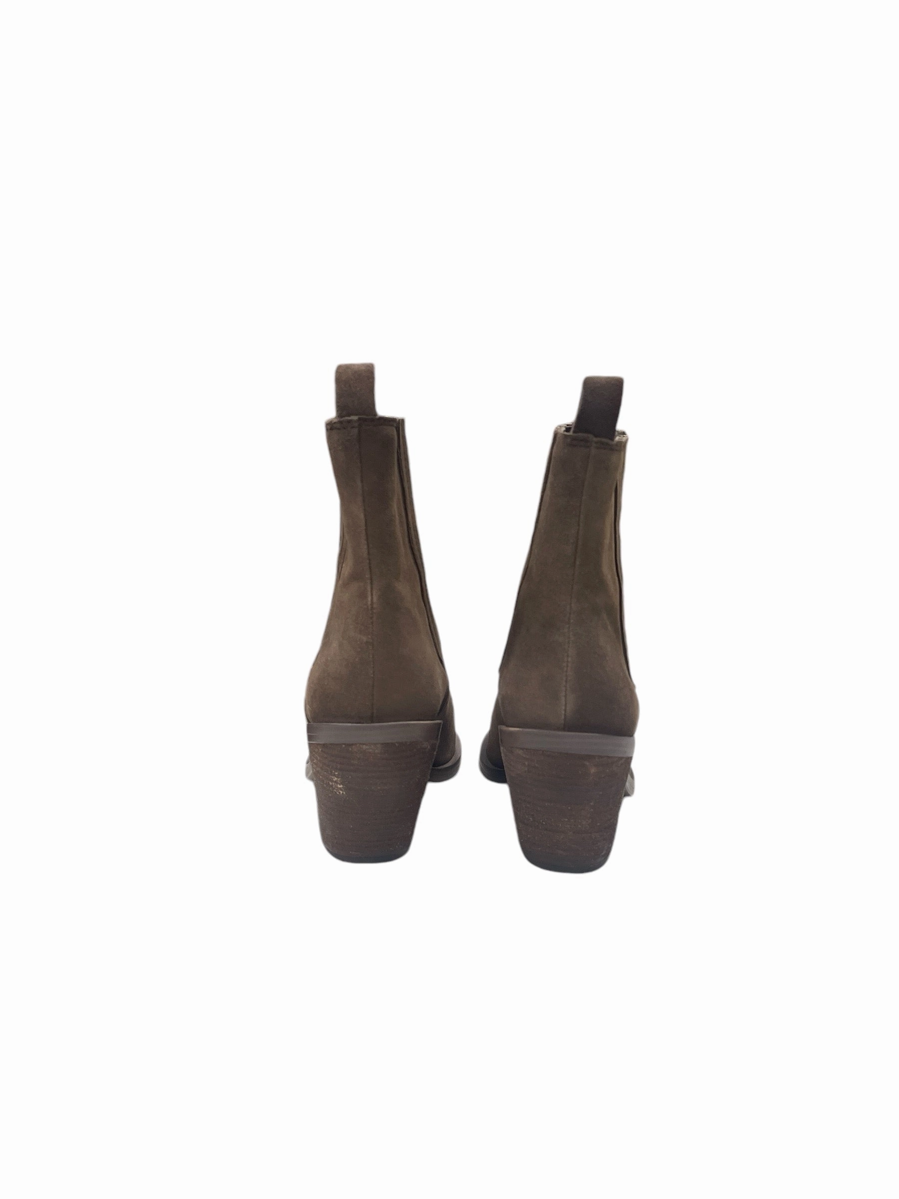 Boots Ankle Heels By Vince Camuto In Brown, Size: 11 Boots Comfortable