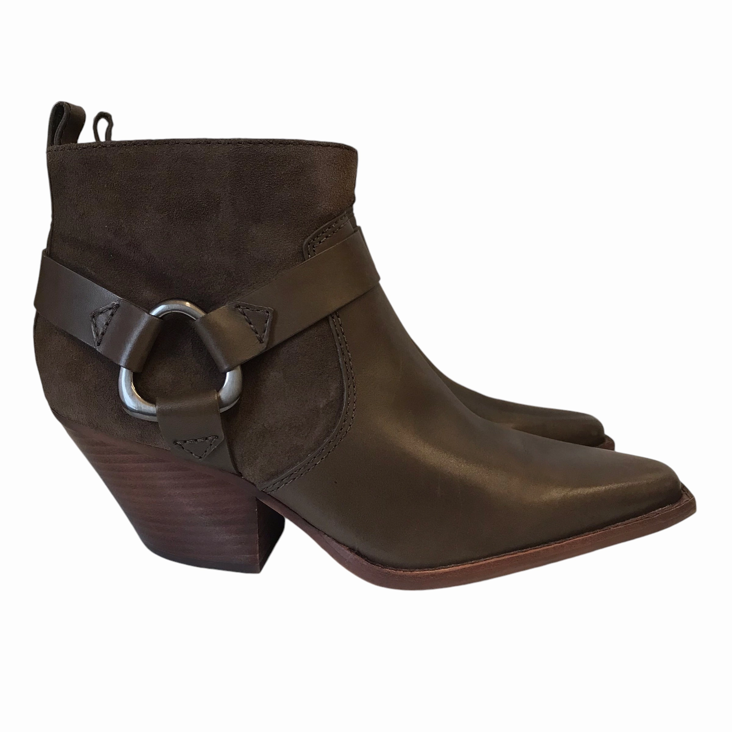 Heels For Wide Feet Boots Ankle Heels By Vince Camuto In Brown, Size:8.5