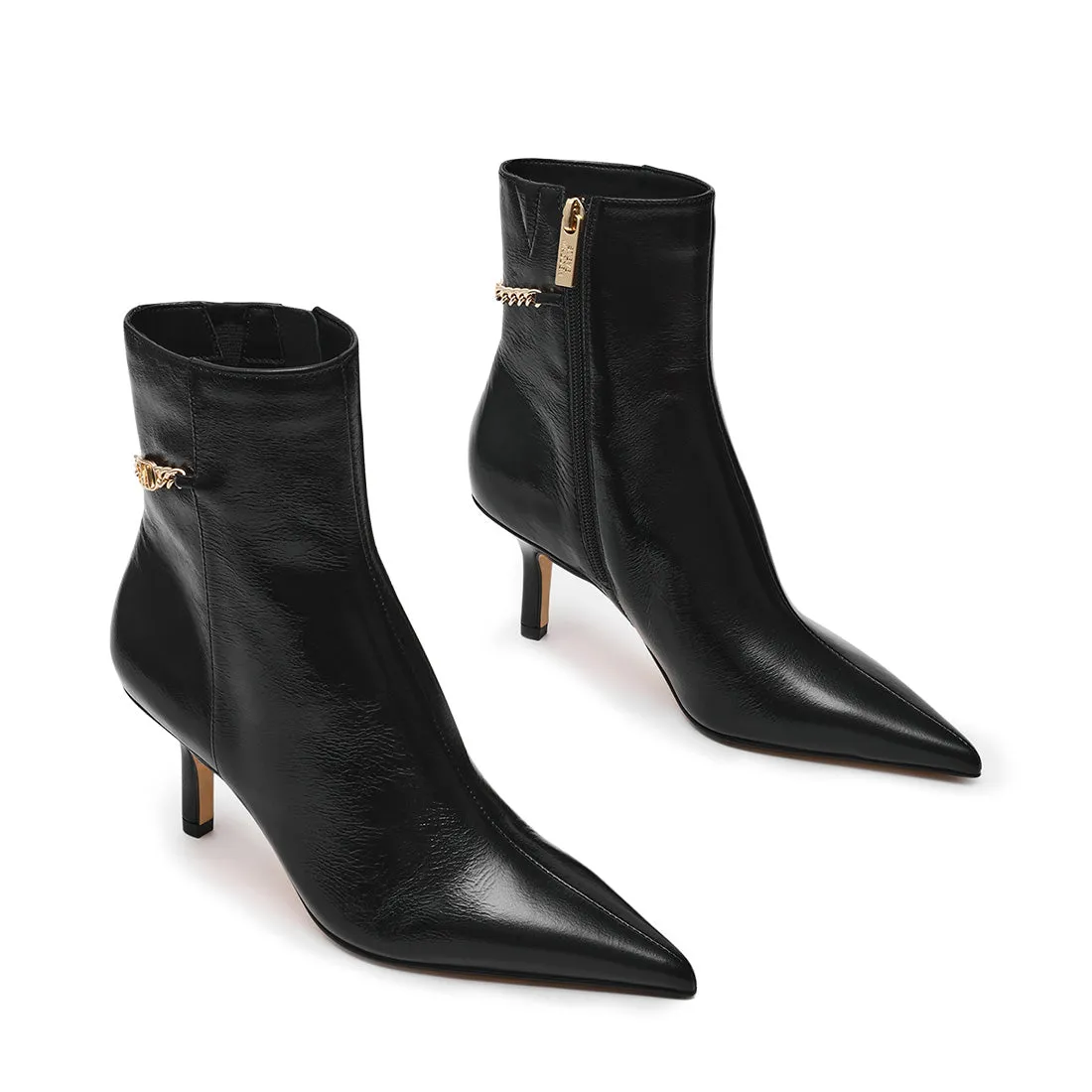 Boots Sprained Ankle Auora Bootie BLACK LEAT