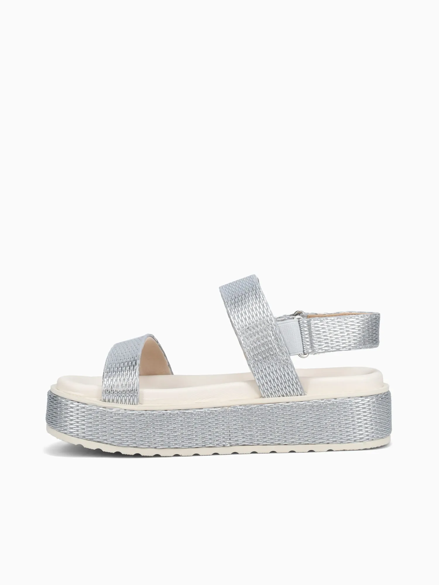 Casual Shoes Size 6 Galicia Silver Raffia