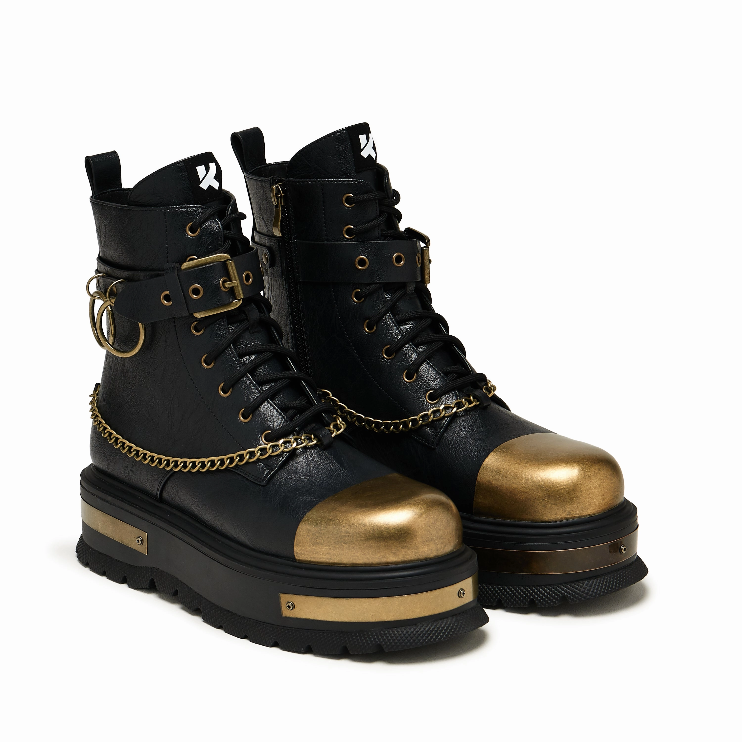 Vintage Borin Men's Platform Boots - Faded Ash Cloud Tactical Boots