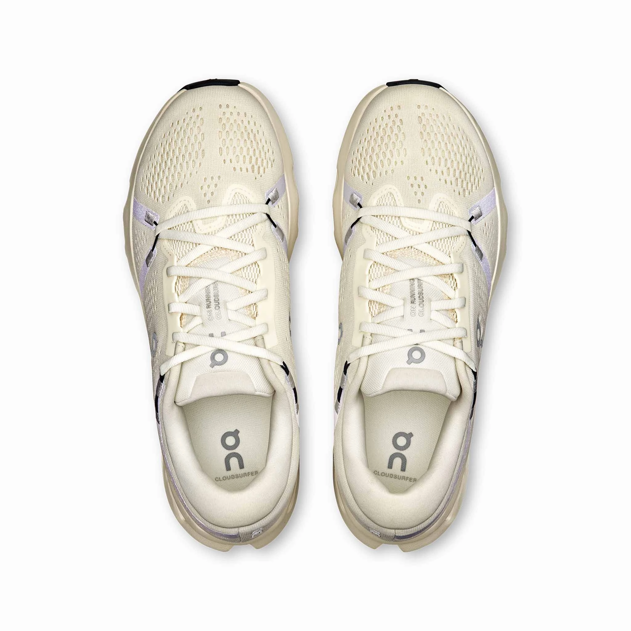 On | Men's Cloudsurfer 2 Running Shoes - Ivory/Ivory Sienna Side Zip Sport Casual Shoe