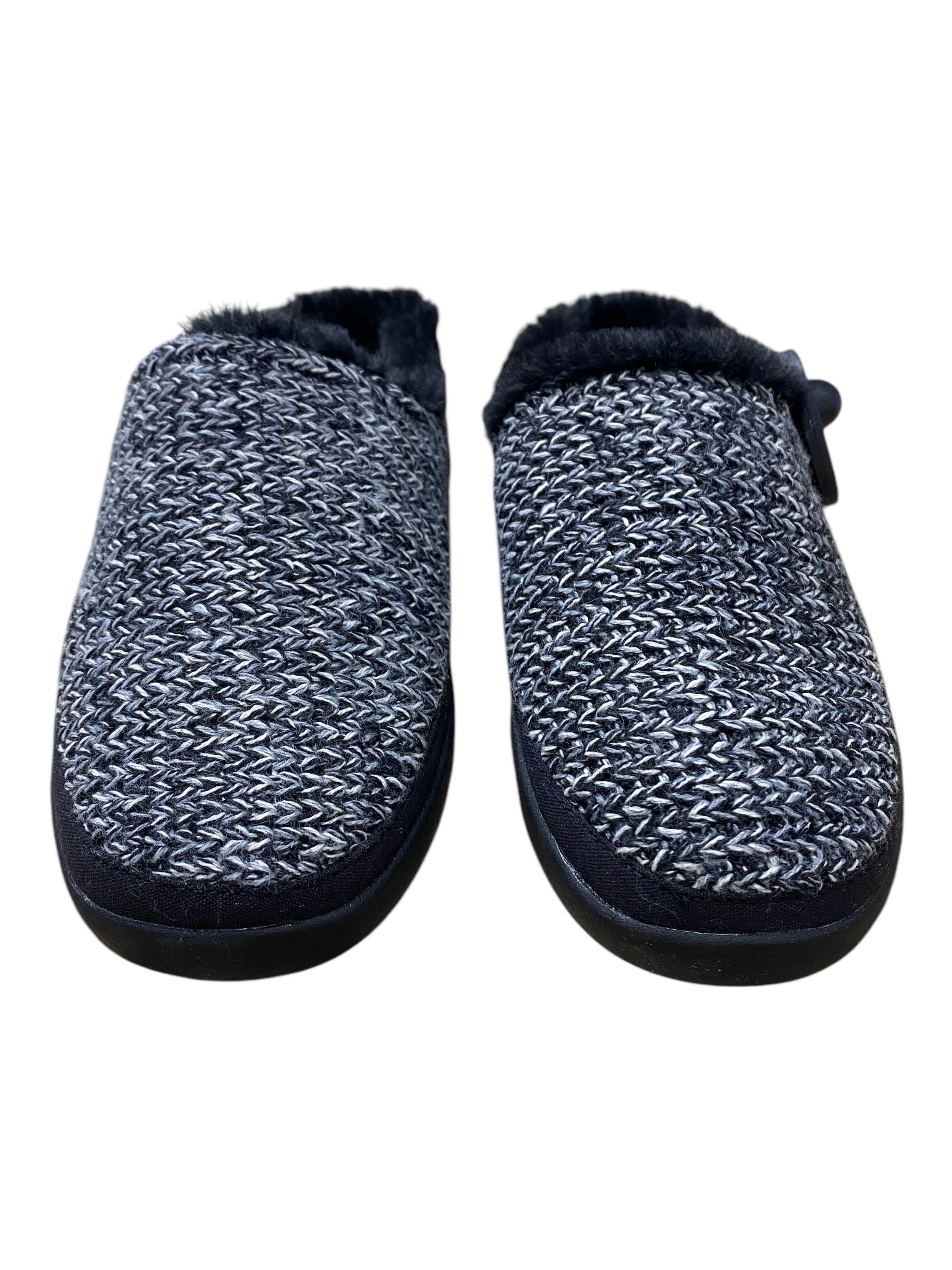 Flats Navy Blue Shoes Shoes Flats By Toms In Black & Grey, Size:7.5