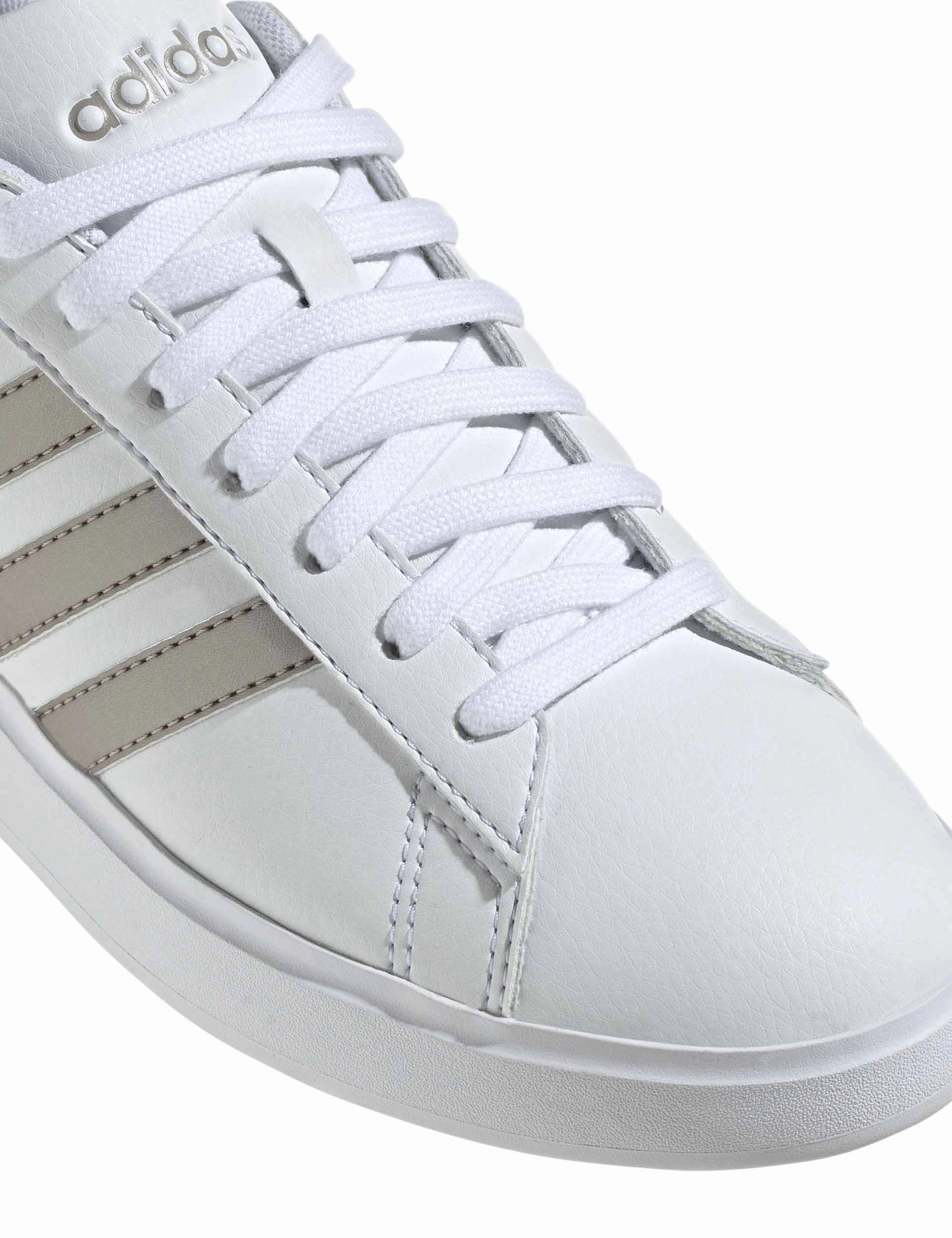 Casual Bottom Shoes Grand Court 2.0 Shoes - Cloud White/Platinum Metallic