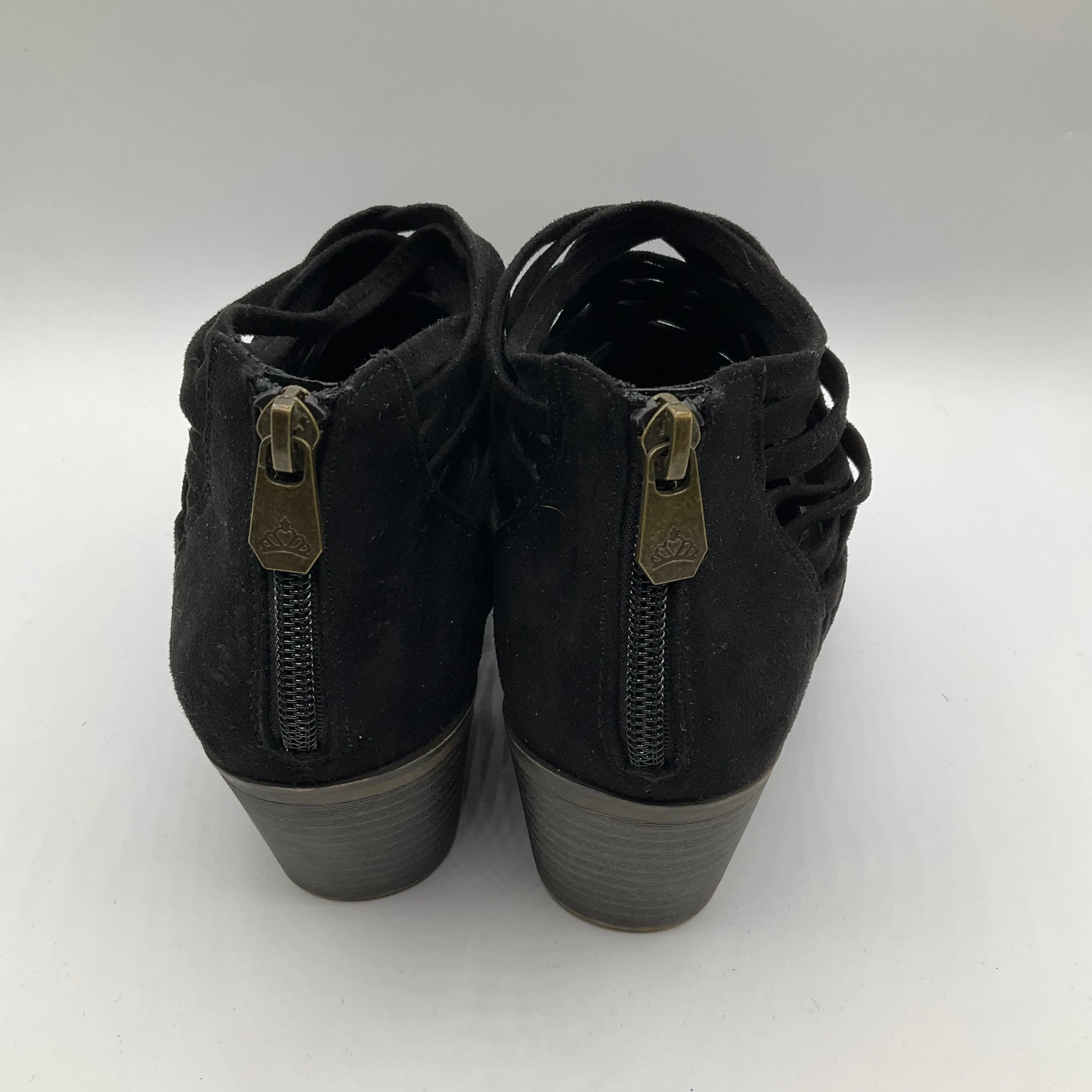 Boots Ankle Heels By Fergalicious In Black, Size: 8 Fishnet Boots