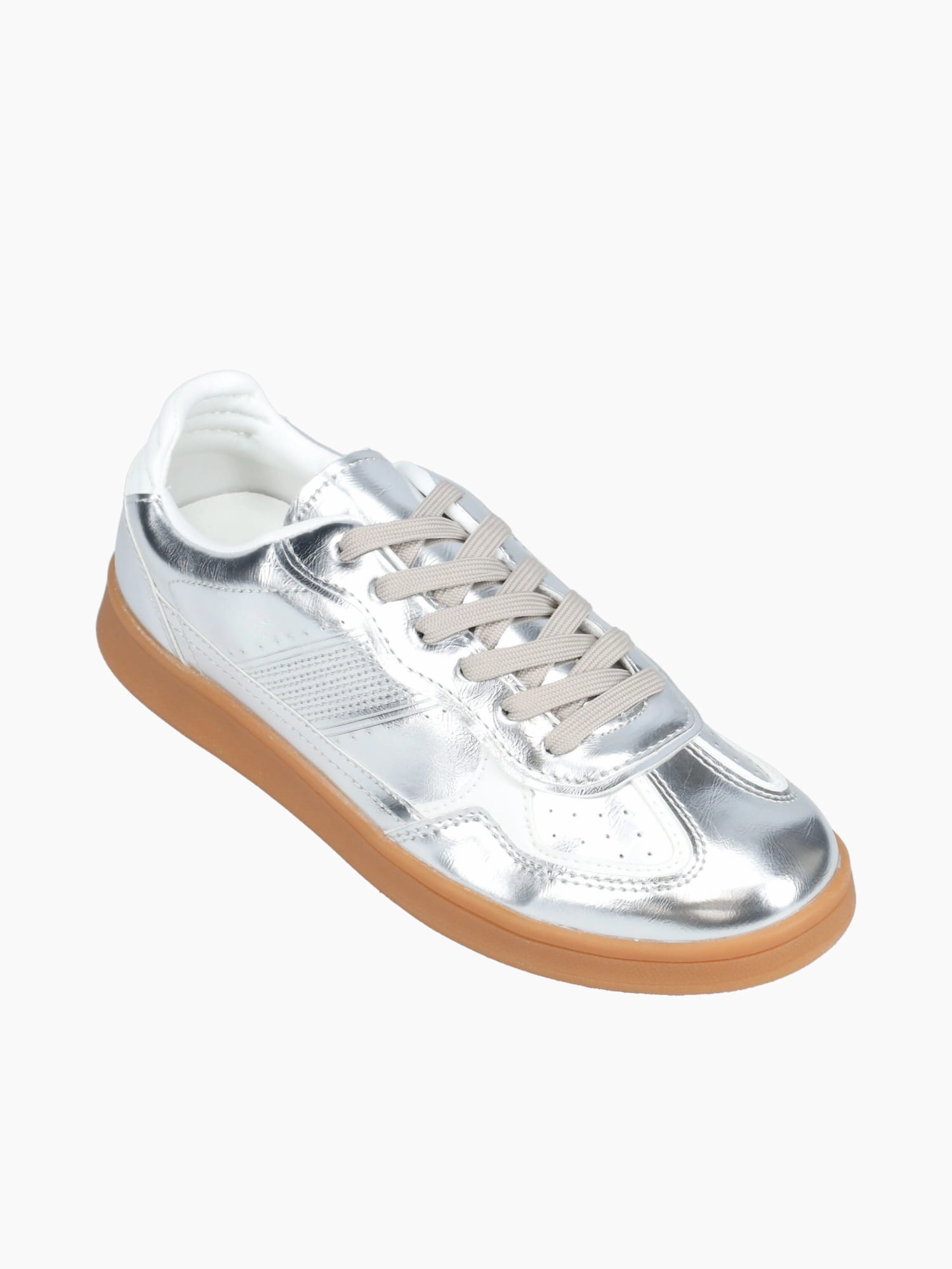 Casual Shoes To Dress Pants Agata Silver Mirror Metallic