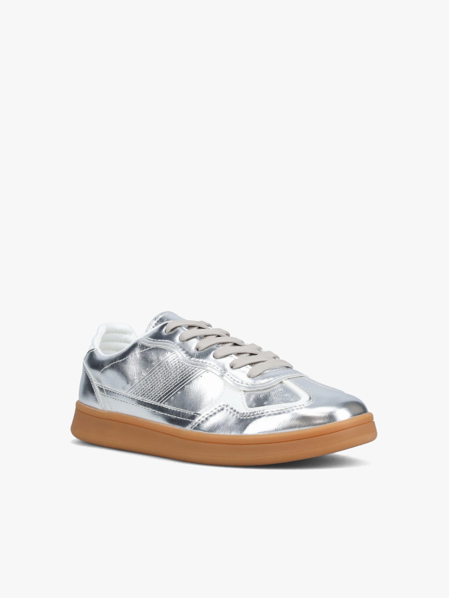 Agata Silver Mirror Metallic Best Formal Casual Shoes