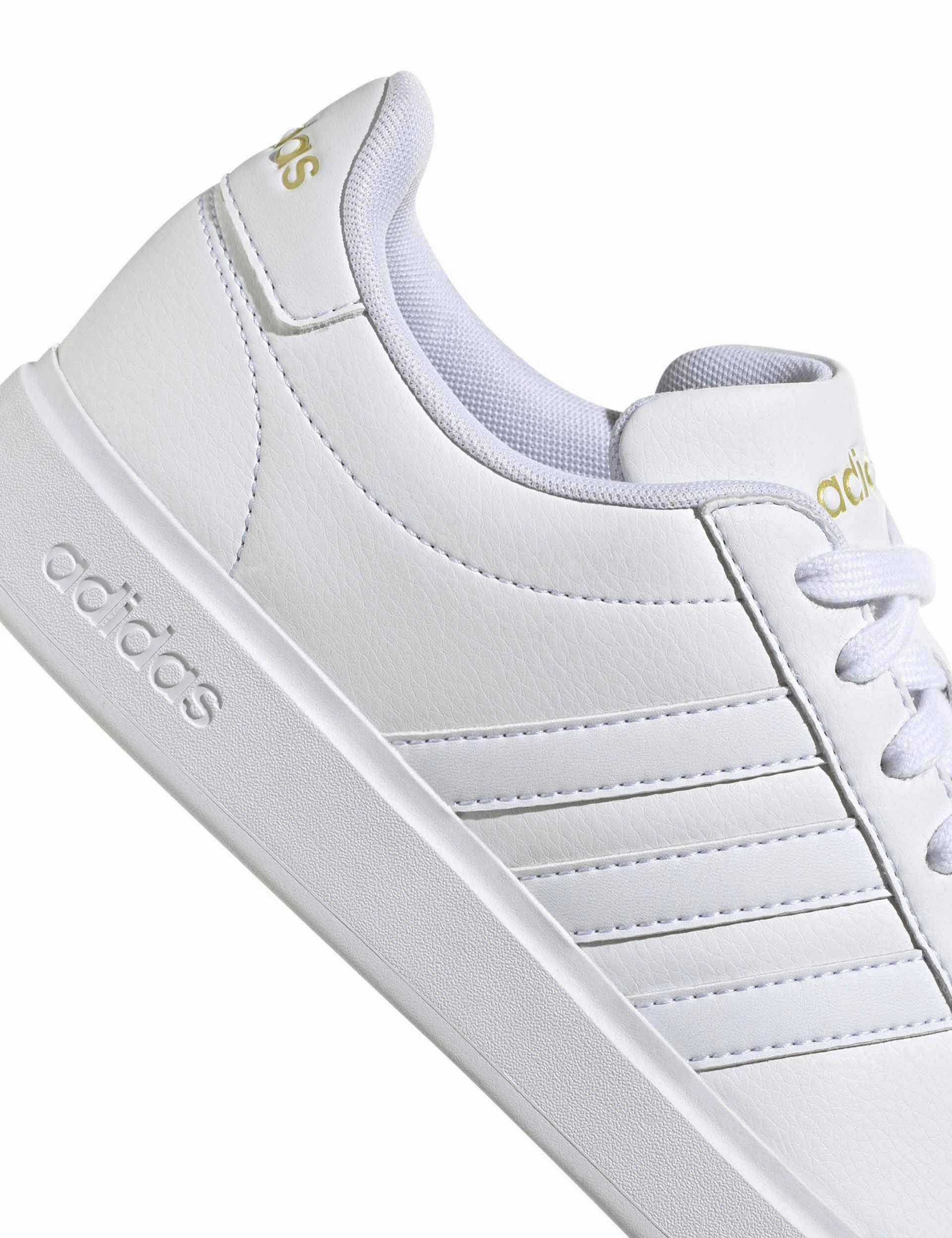 Grand Court 2.0 Shoes - Cloud White/Gold Metallic