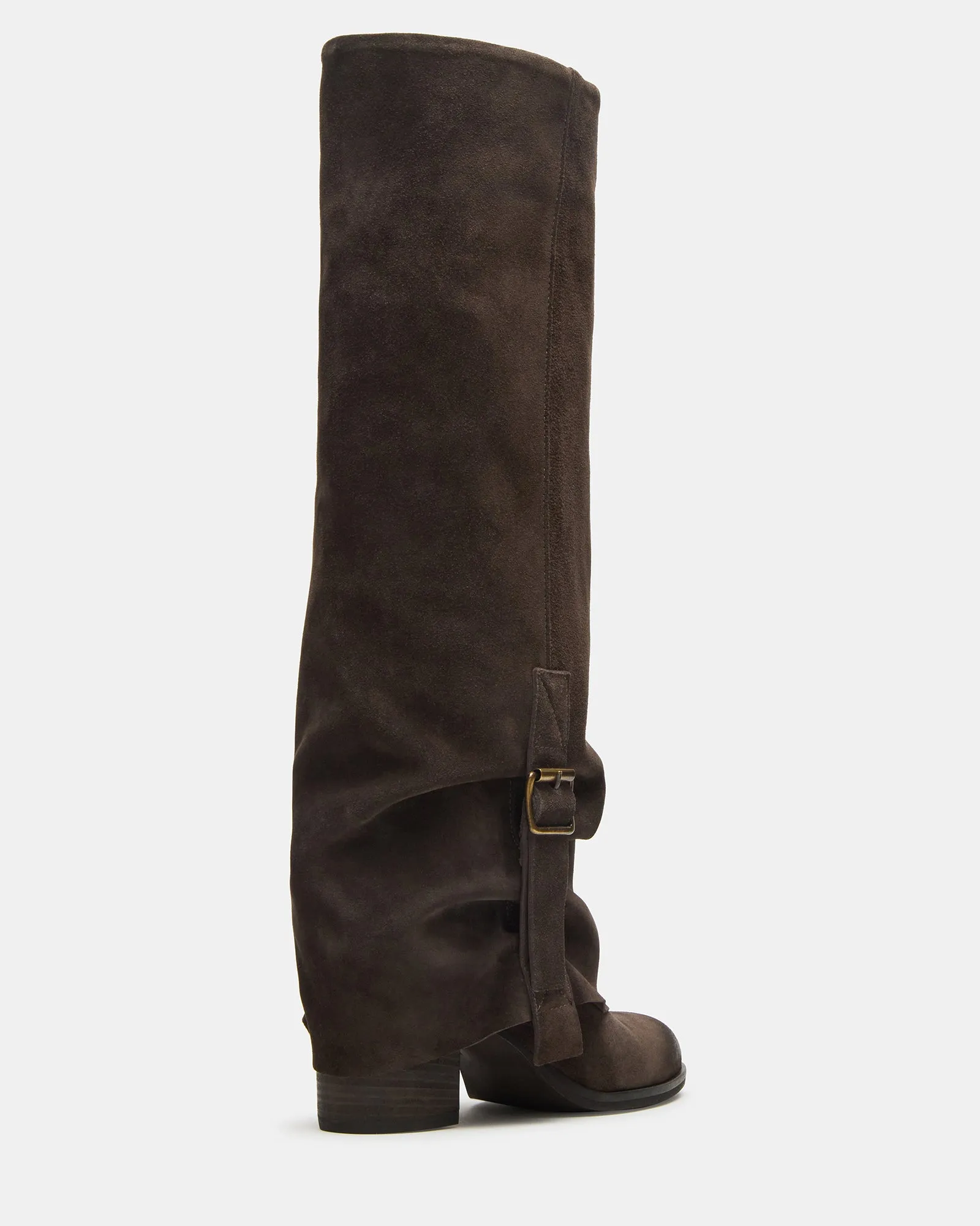 BOZEMAN DARK TAUPE SUEDE Designer Dress Boots