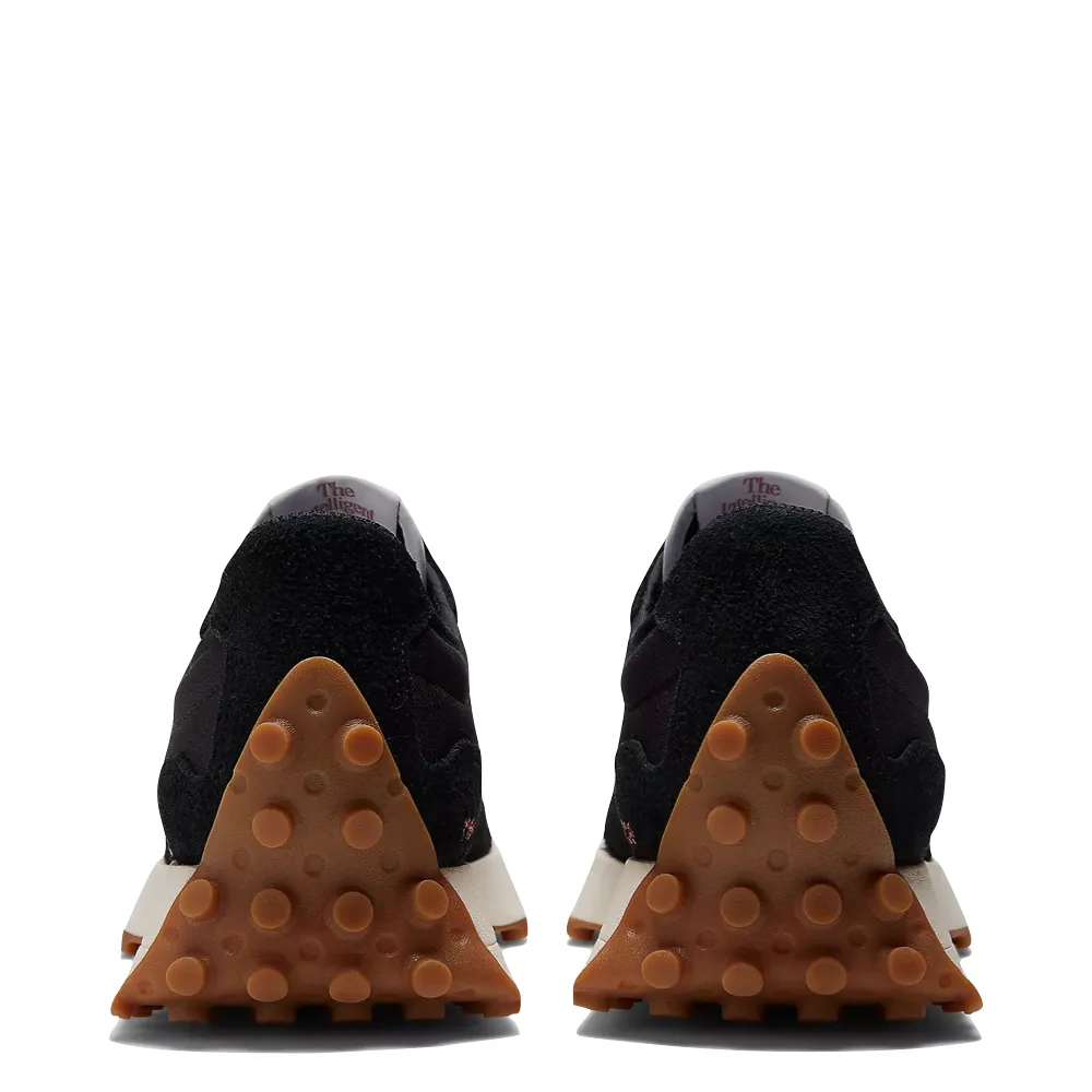 New Balance Women's 327 Lifestyle Sneaker in Black with White and Mineral Red New Balance 9060s Sea Salt